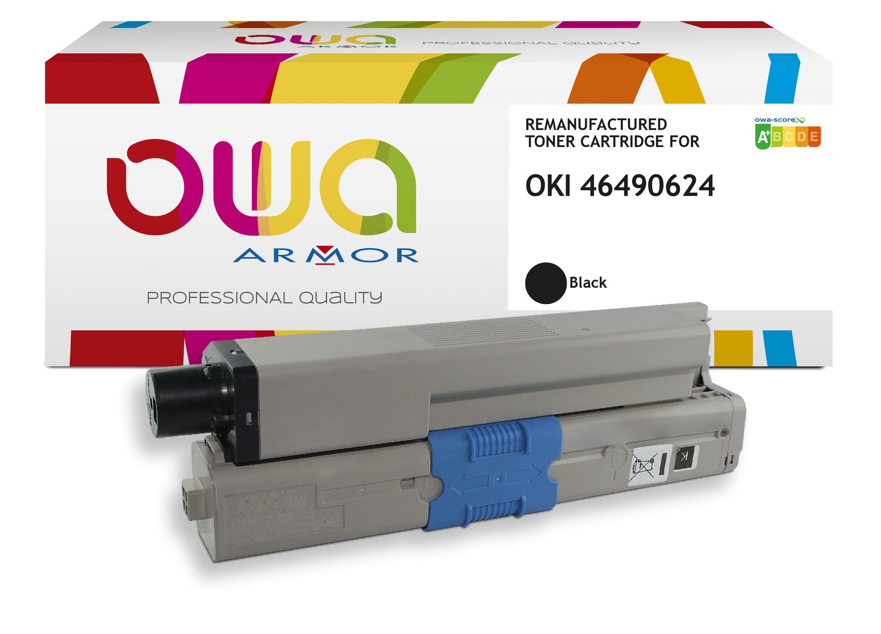 Oki Oki 46490624 - Remanufactured Toner Owa - Black