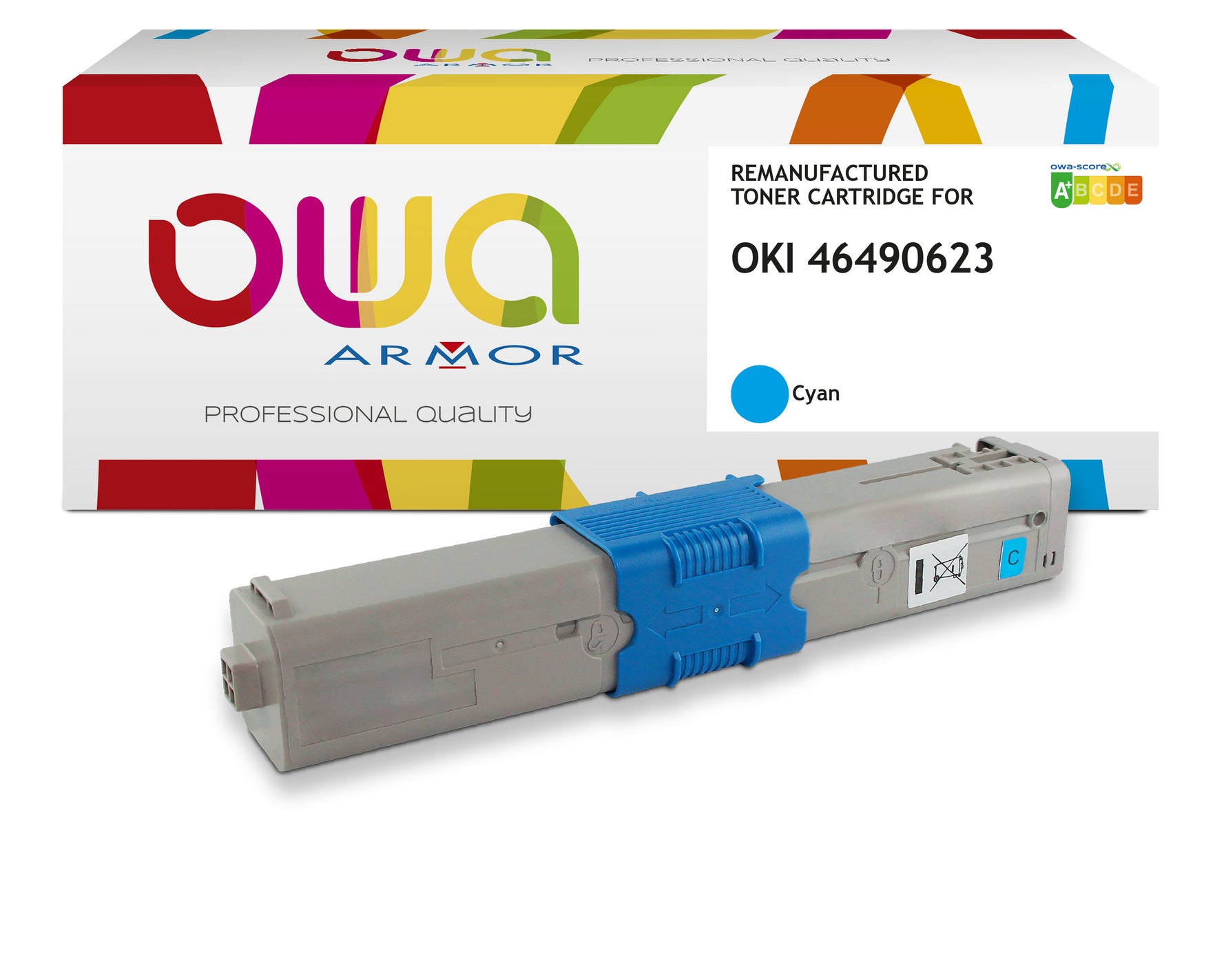 Oki Oki 46490623 - Remanufactured Toner Owa - Cyan