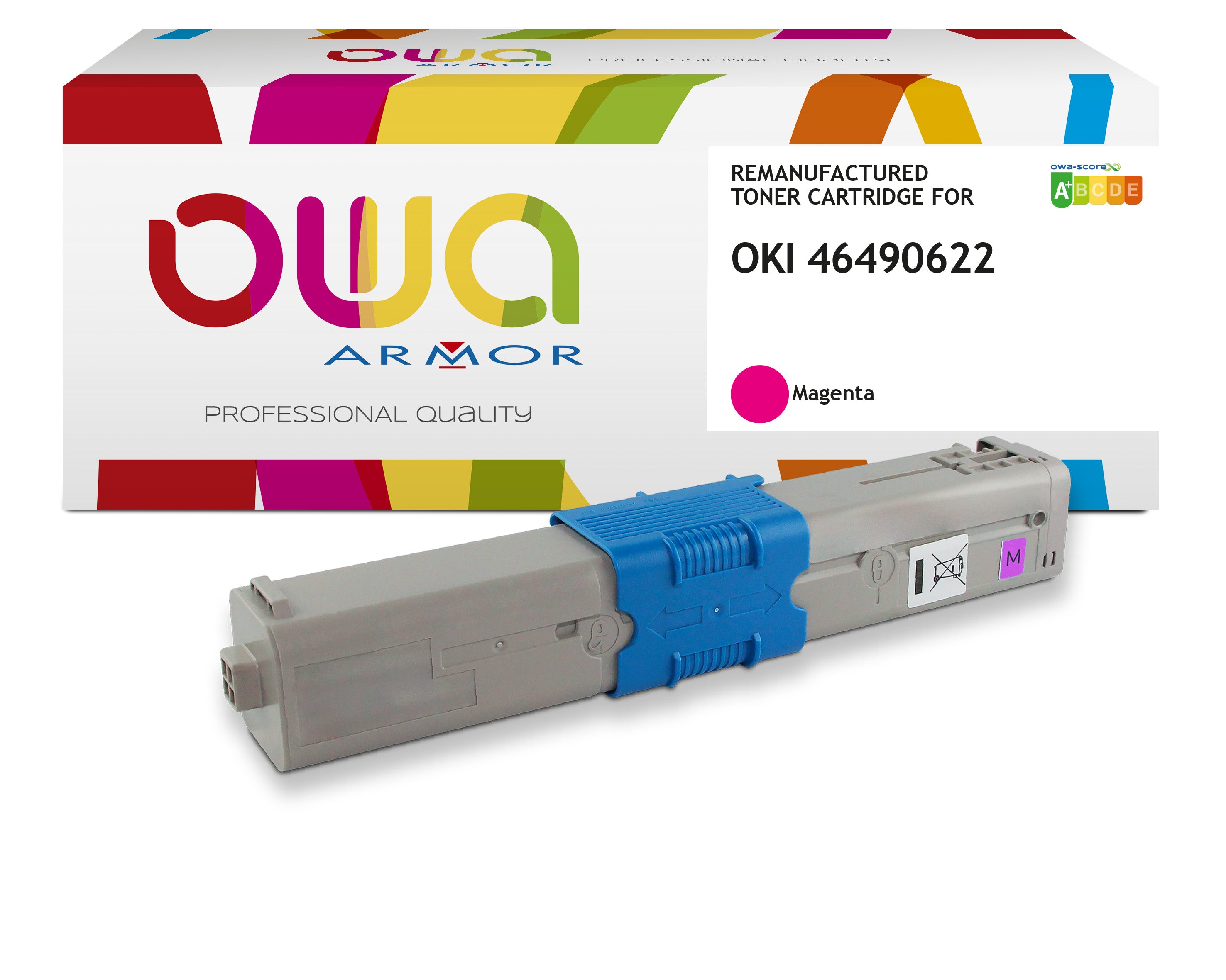 Oki Oki 46490622 - Remanufactured Toner Owa - Magenta