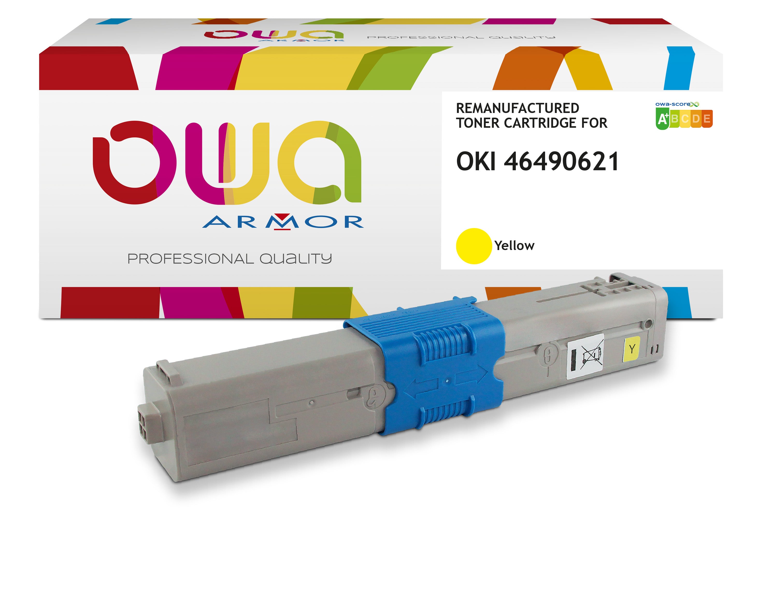 Oki Oki 46490621 - Remanufactured Toner Owa - Yellow