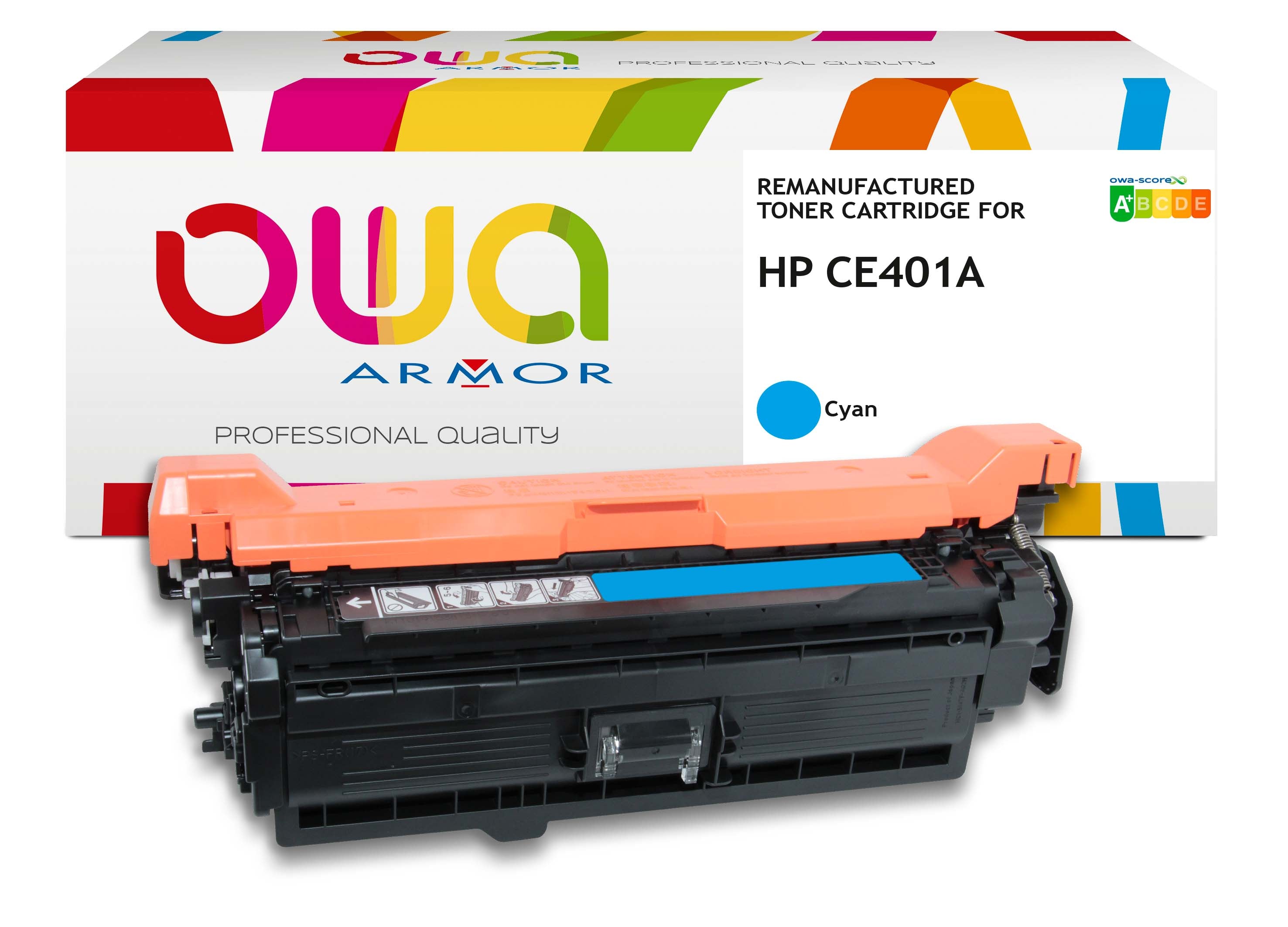 Hp Hp Ce401a - Remanufactured Toner Owa - Extra High Capacity - Cyan