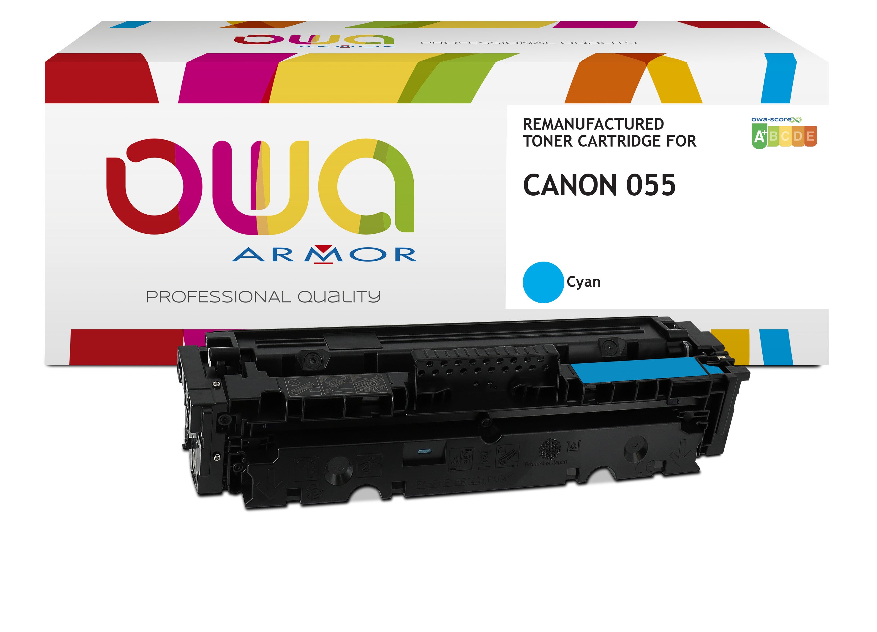 Canon Canon 055 2,1K Cy - Remanufactured Toner Owa - Cyan