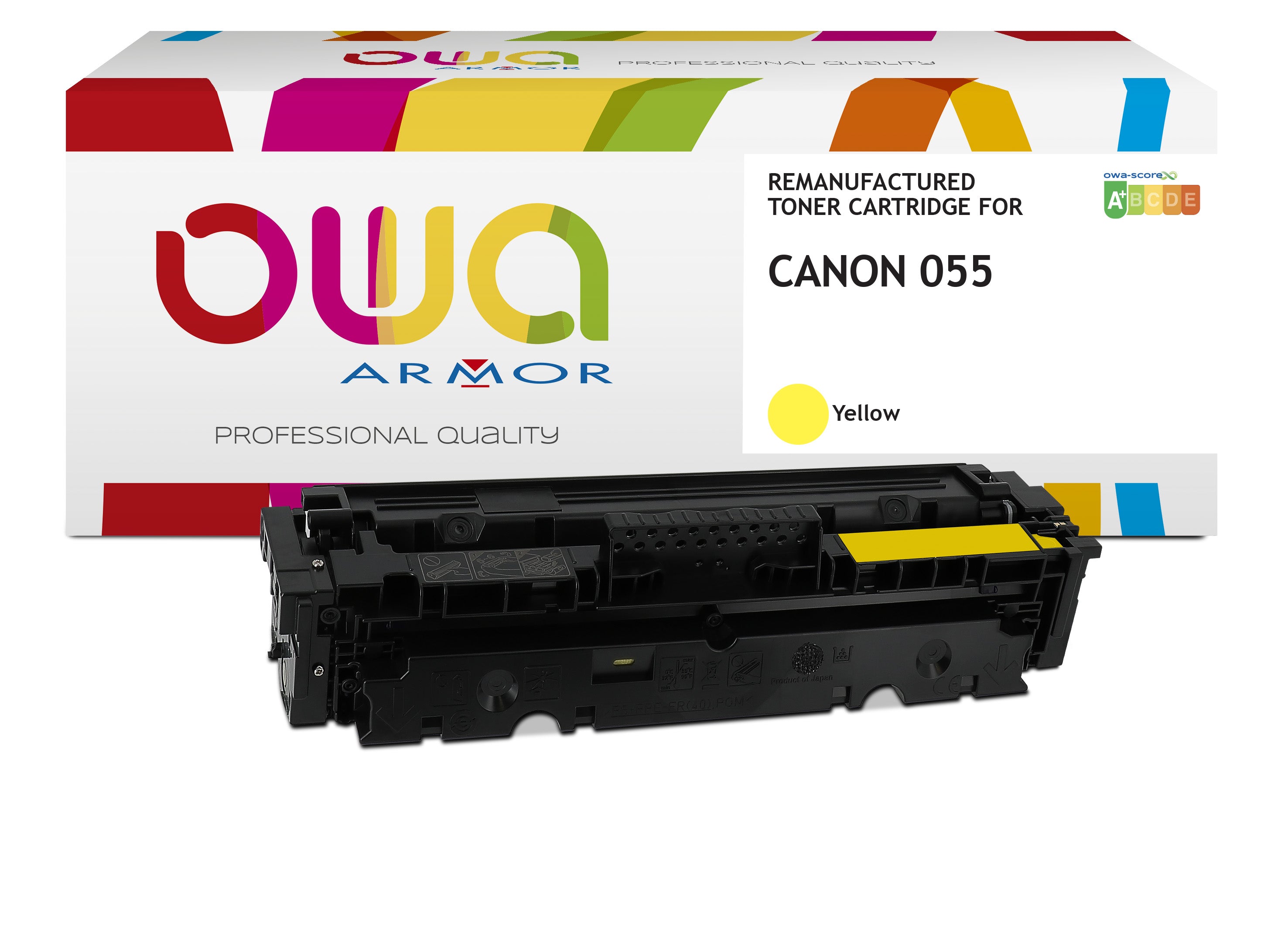 Canon Canon 055 2,1K Ye - Remanufactured Toner Owa - Yellow