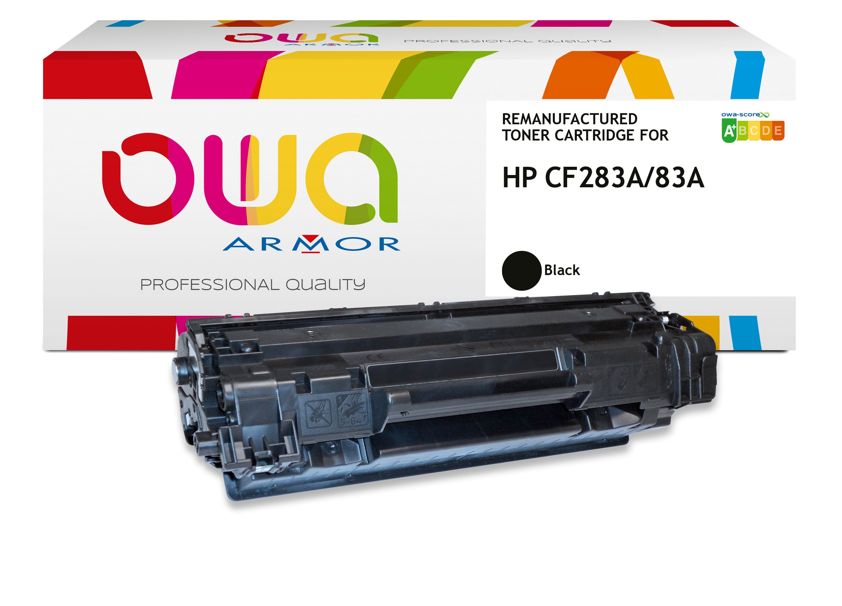 Hp Hp Cf283a Jumbo - Remanufactured Toner Owa - Extra High Capacity - Black