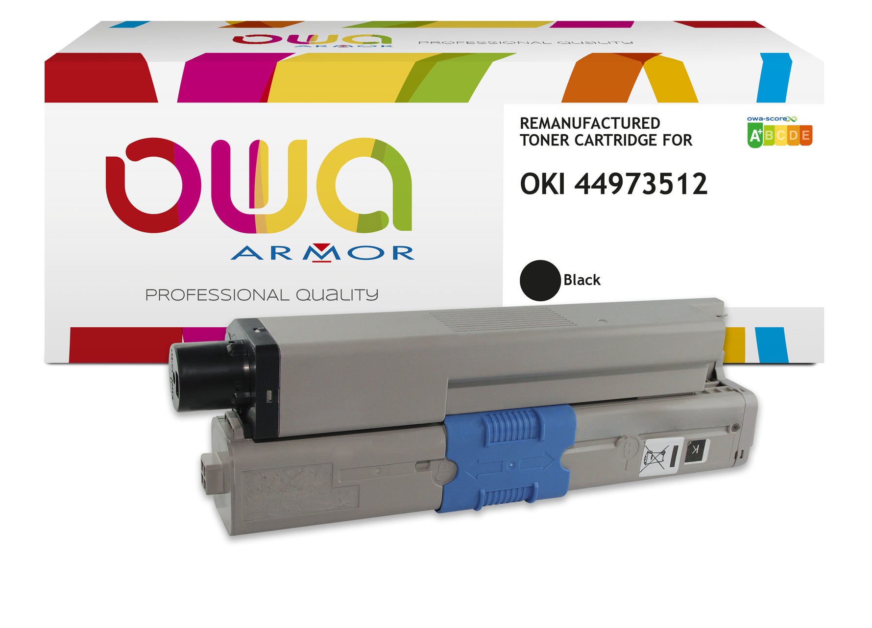 Oki Oki 44973512 - Remanufactured Toner Owa - Black