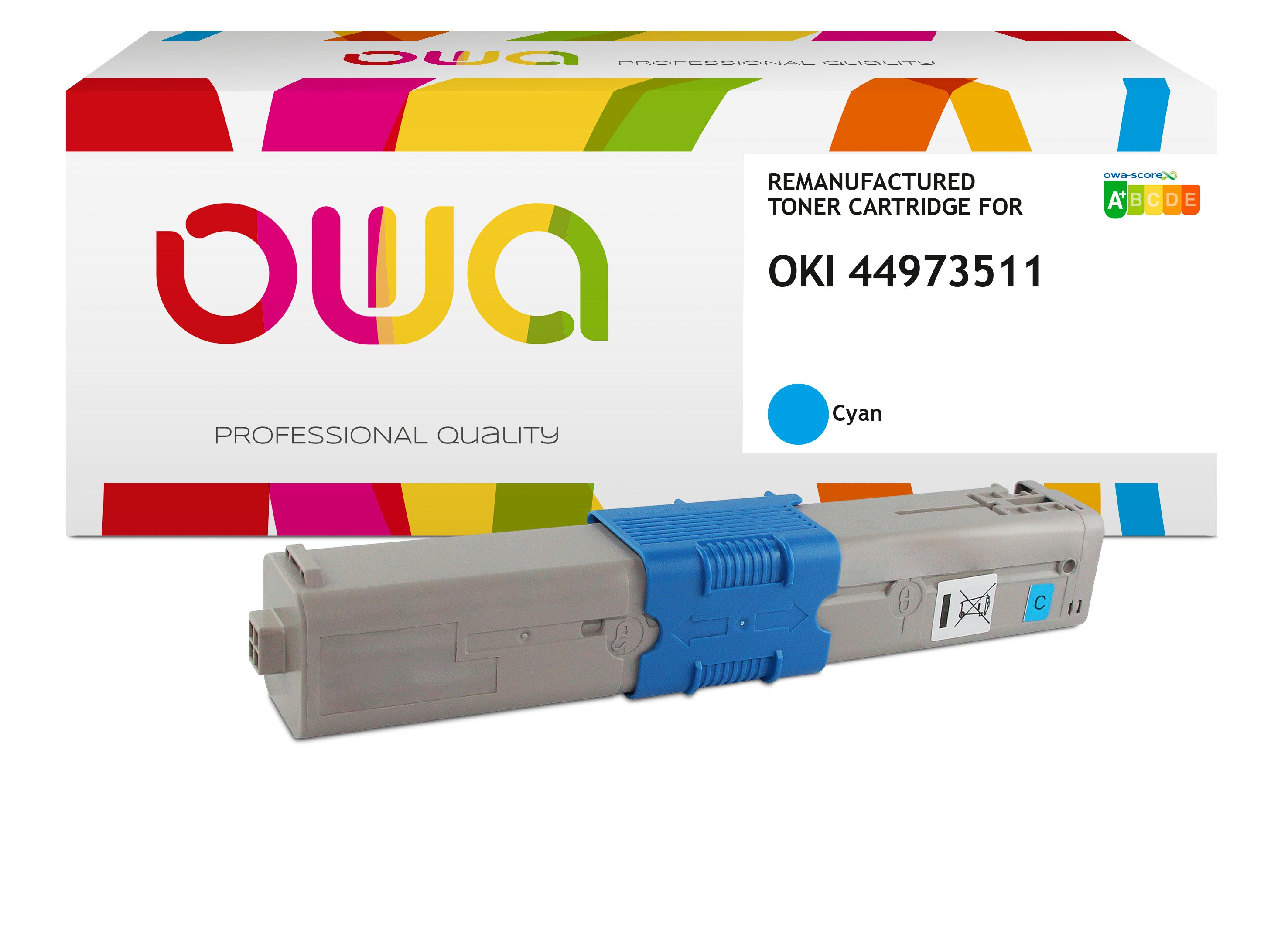 Oki Oki 44973511 - Remanufactured Toner Owa - Cyan