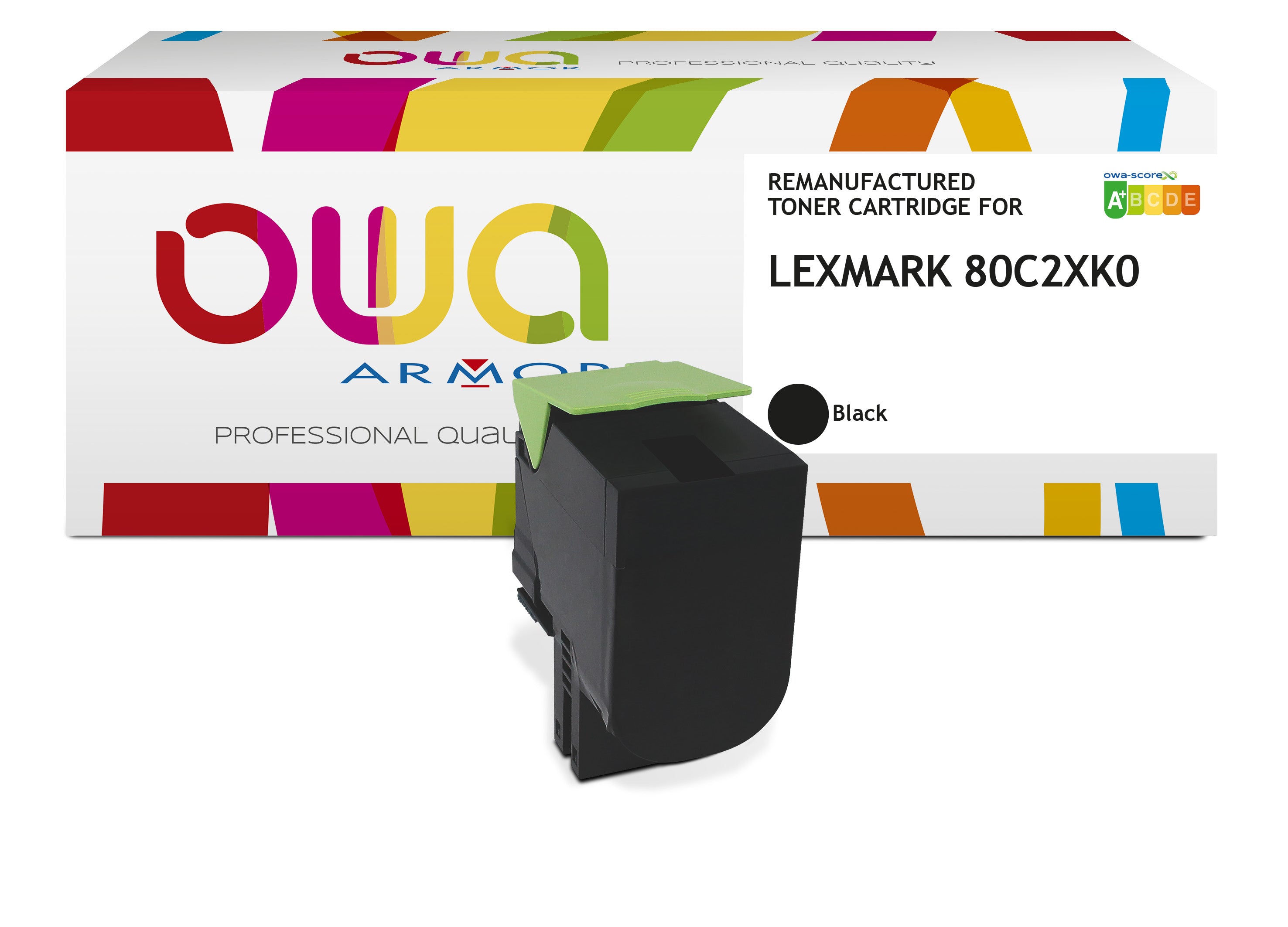 Lexmark Lexmark 80C2xk0 - Remanufactured Toner Owa - High Capacity - Black