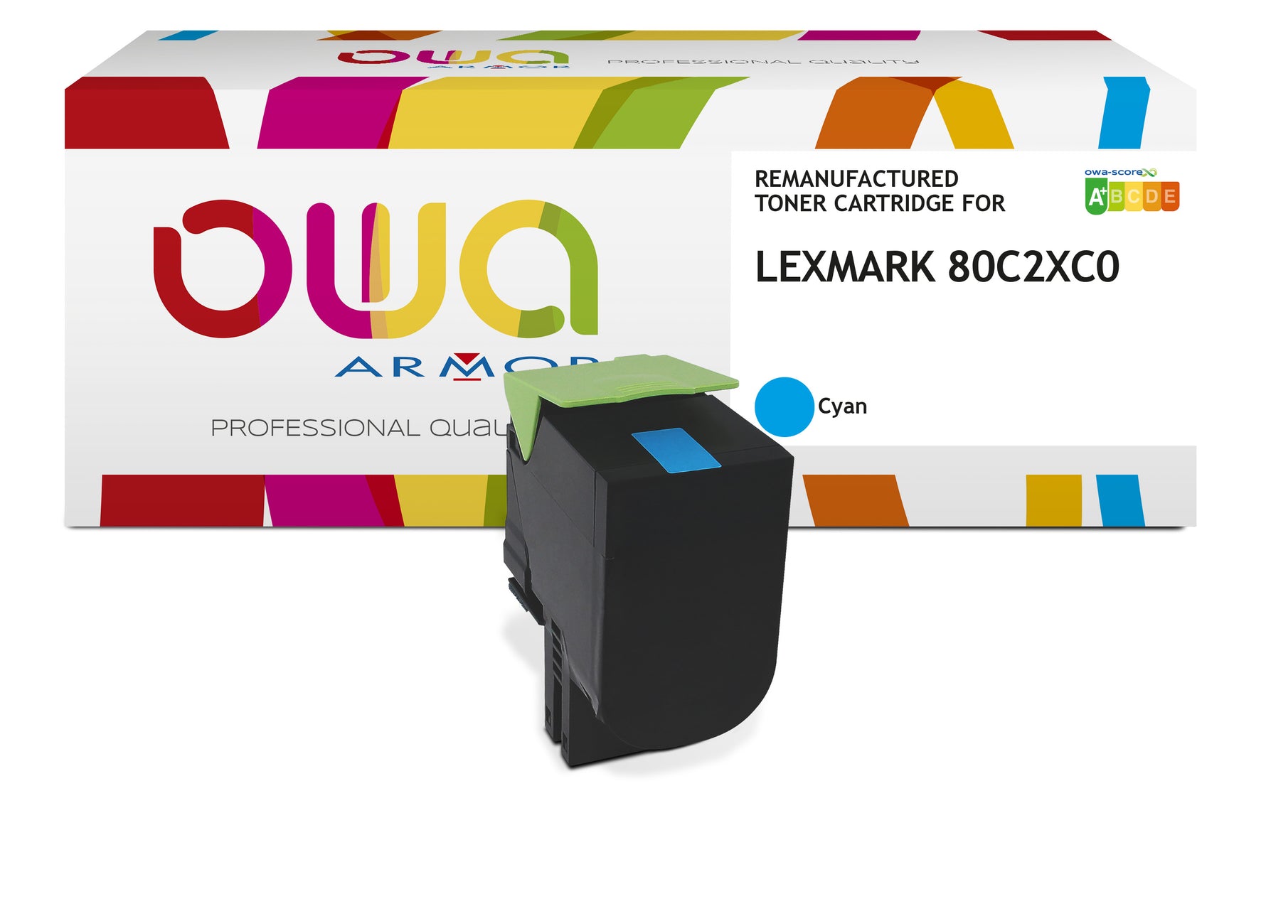 Lexmark Lexmark 80C2xc0 - Remanufactured Toner Owa - High Capacity - Cyan