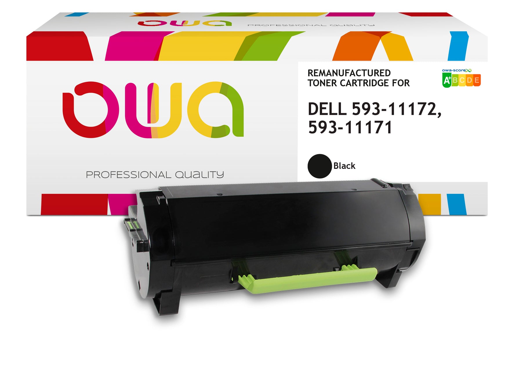 Dell Dell 593-11172, 593-11171 - Remanufactured Toner Owa - Black