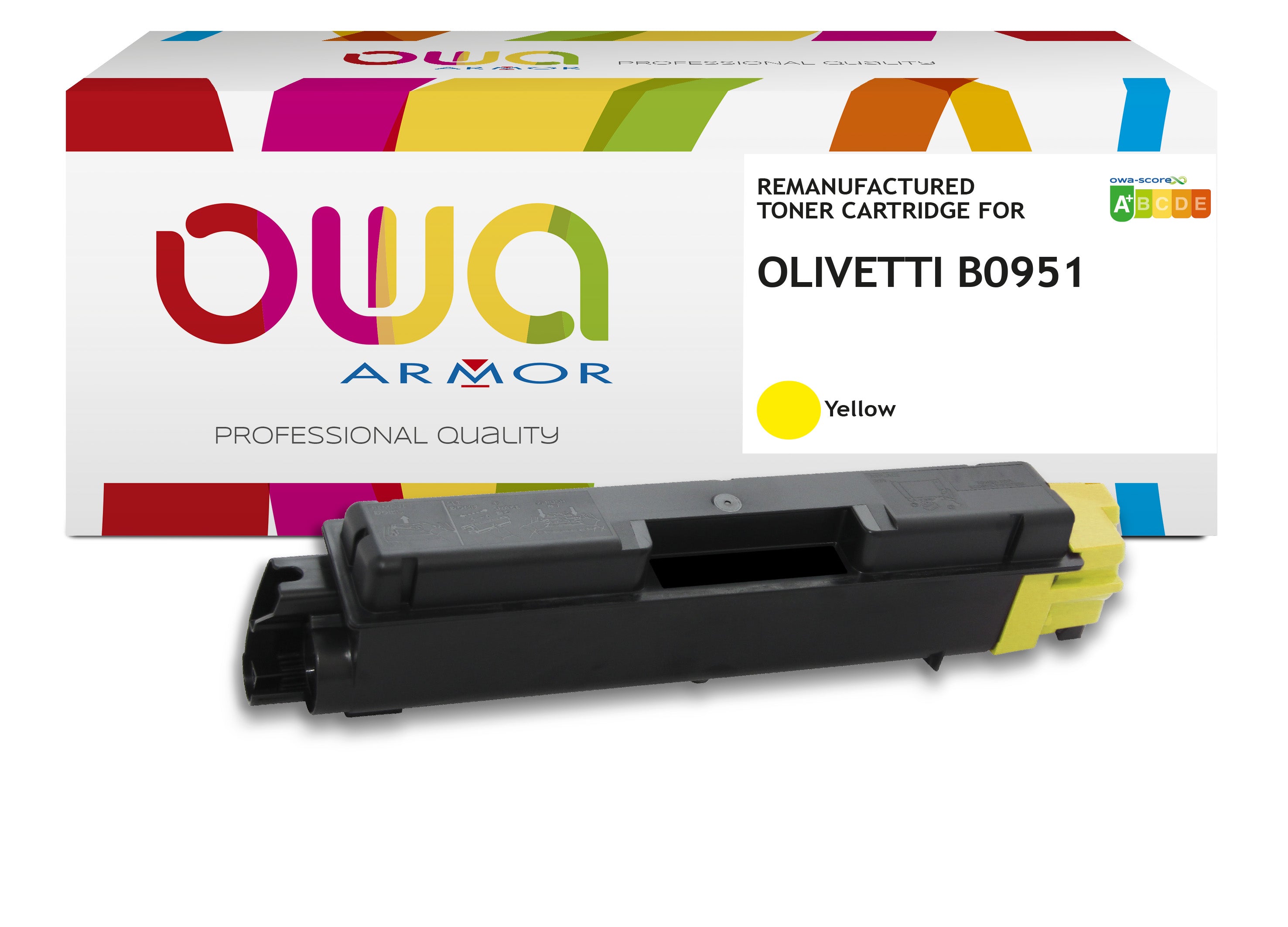 Olivetti Olivetti B0951 - Remanufactured Toner Owa - Yellow