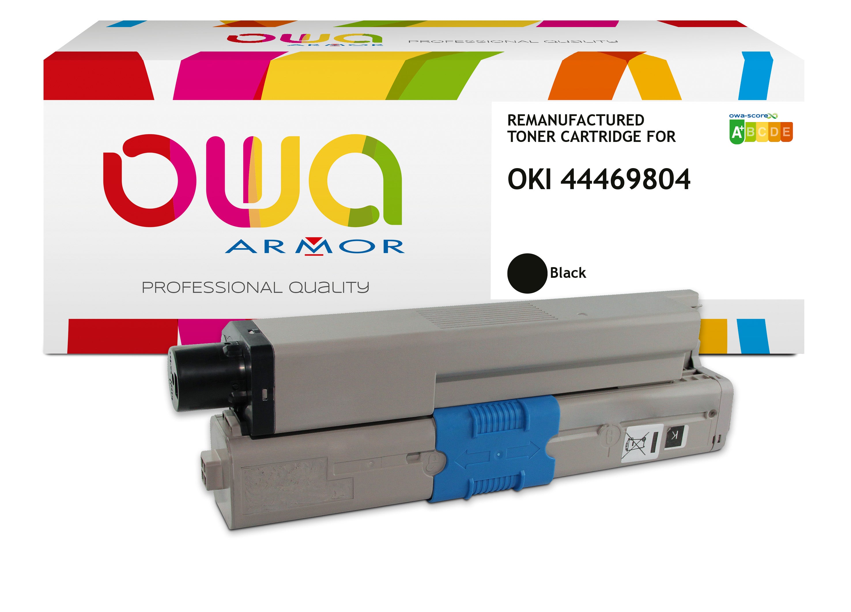 Oki Oki 44469804 - Remanufactured Toner Owa - High Capacity - Black