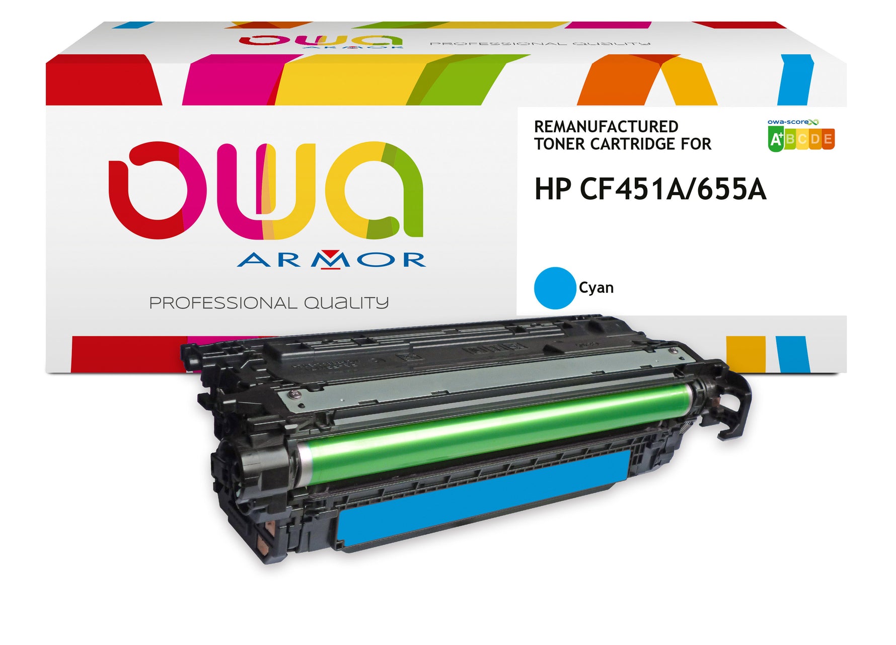 Hp Hp Cf451a - Remanufactured Toner Owa - Cyan
