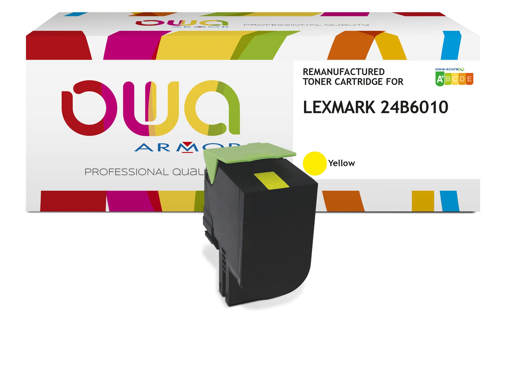 Lexmark Lexmark 24B6010 - Remanufactured Toner Owa - High Capacity - Yellow
