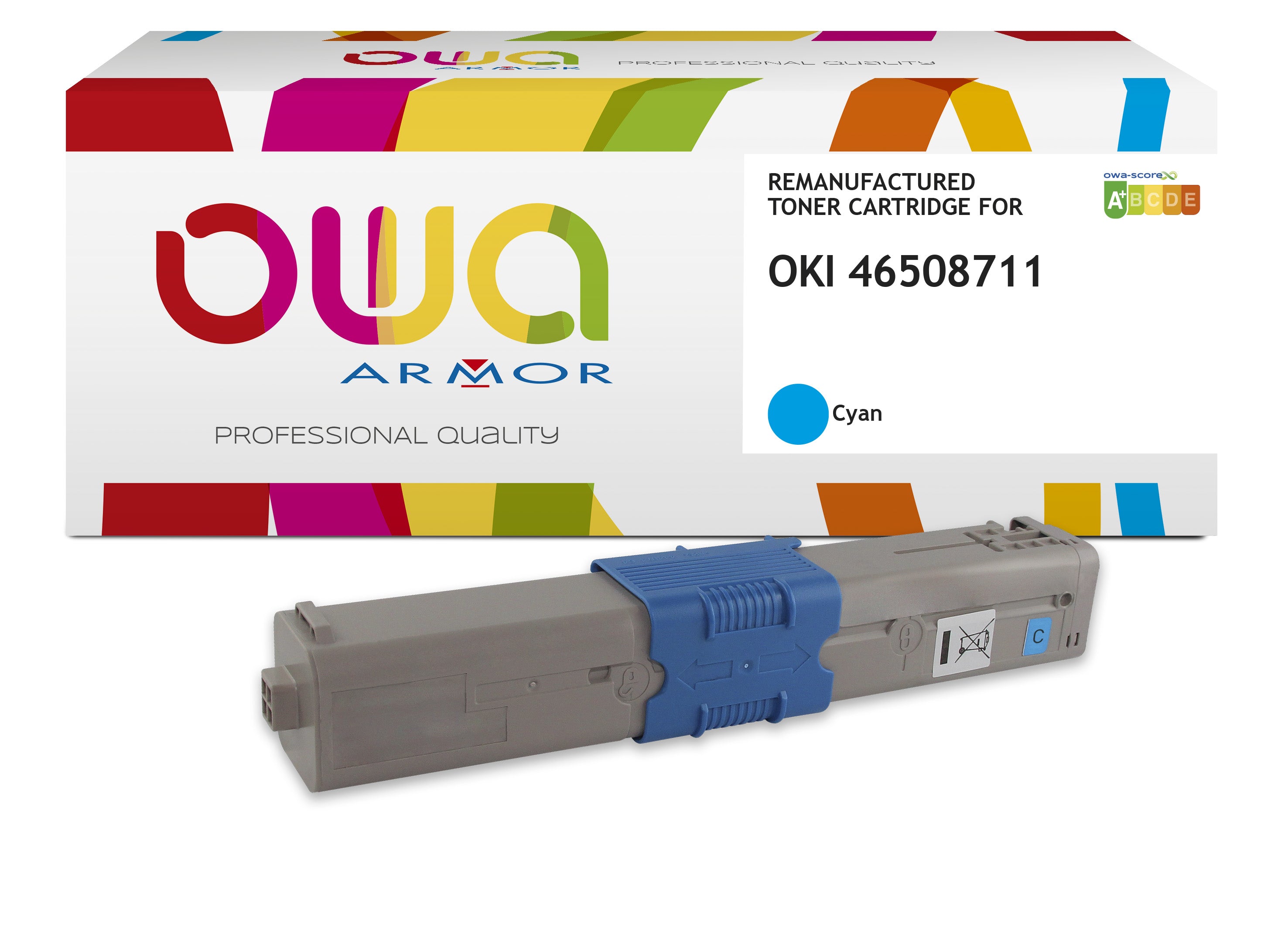 Oki Oki 46508711 - Remanufactured Toner Owa - High Capacity - Cyan