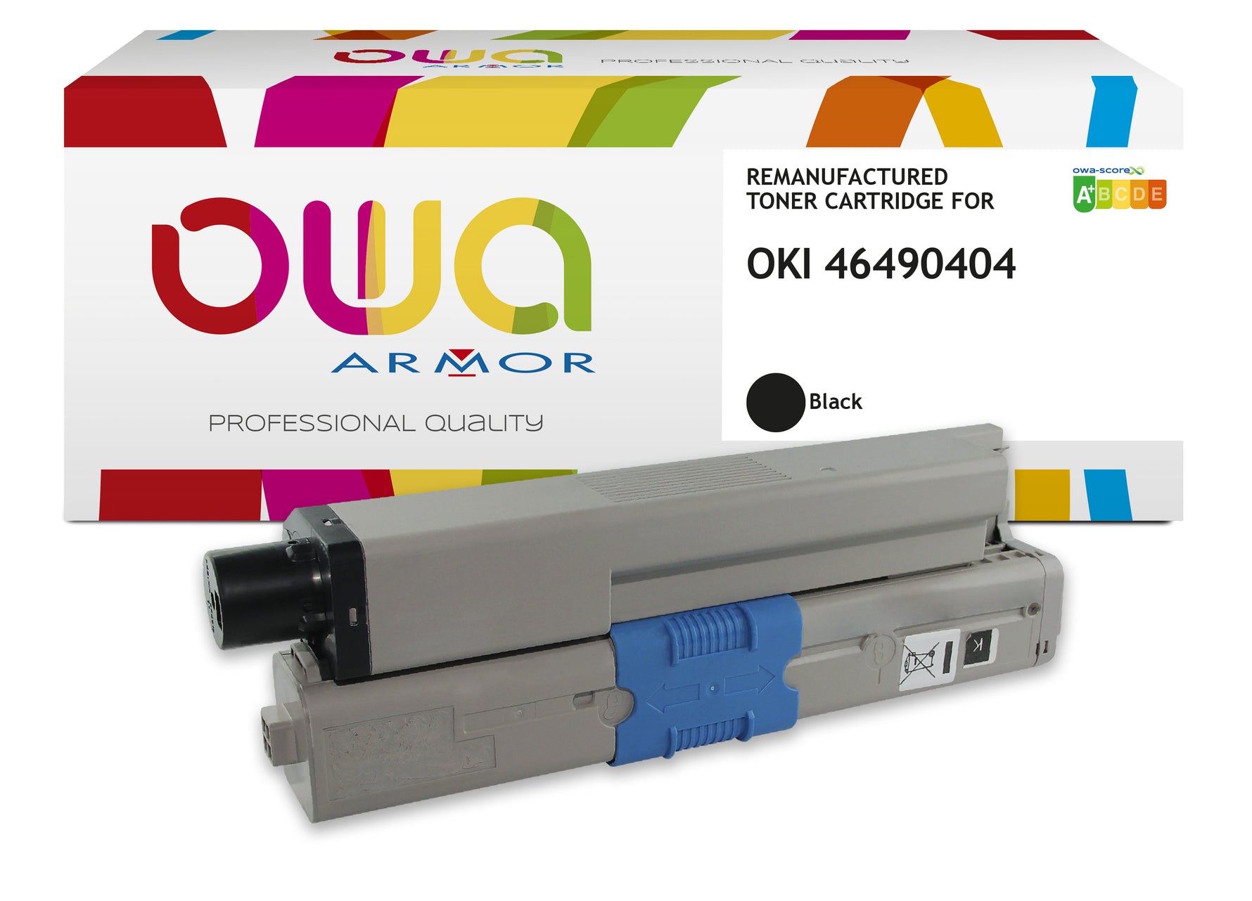 Oki Oki 46490404 - Remanufactured Toner Owa - Black