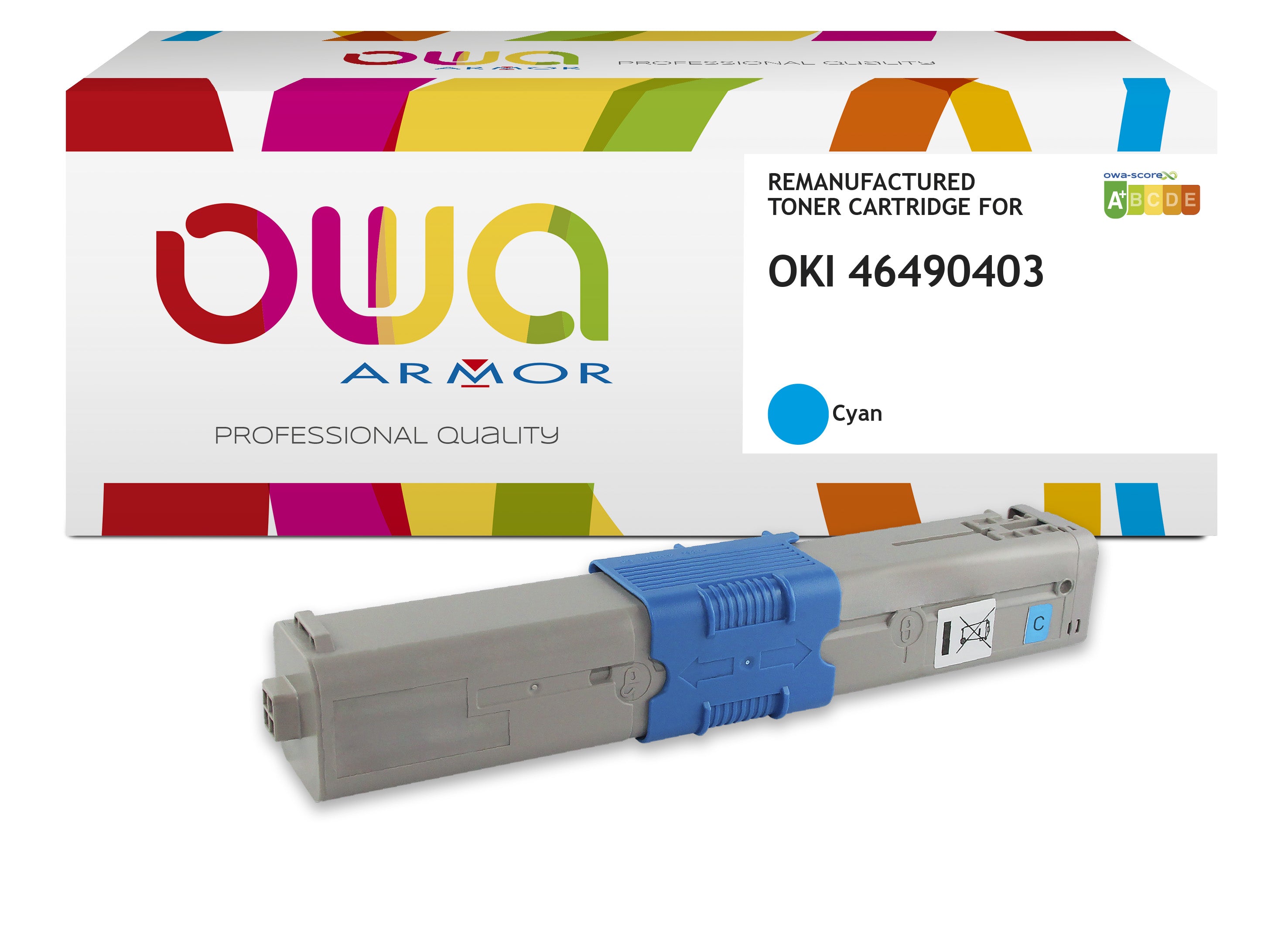 Oki Oki 46490403 - Remanufactured Toner Owa - Cyan