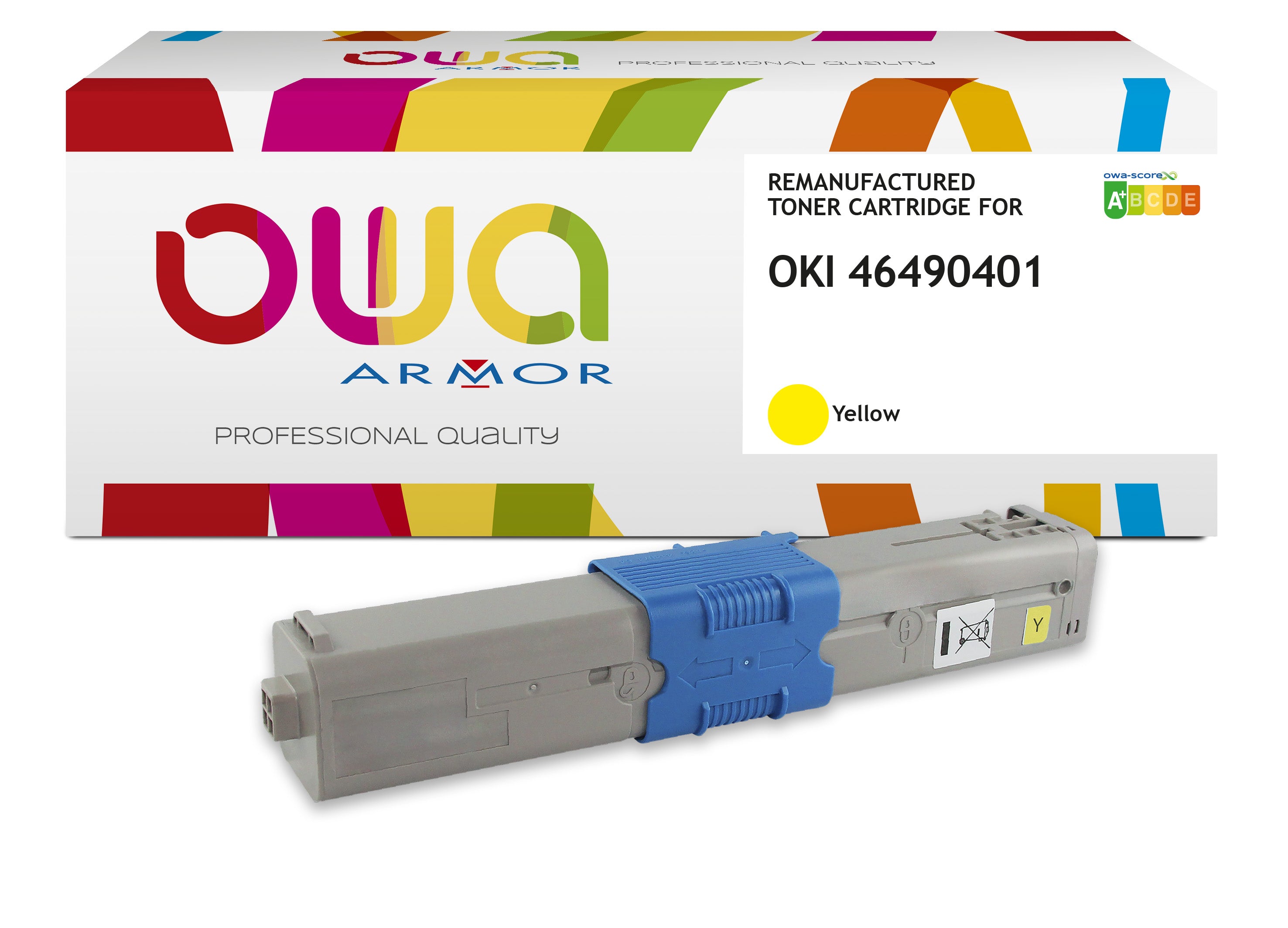 Oki Oki 46490401 - Remanufactured Toner Owa - Yellow