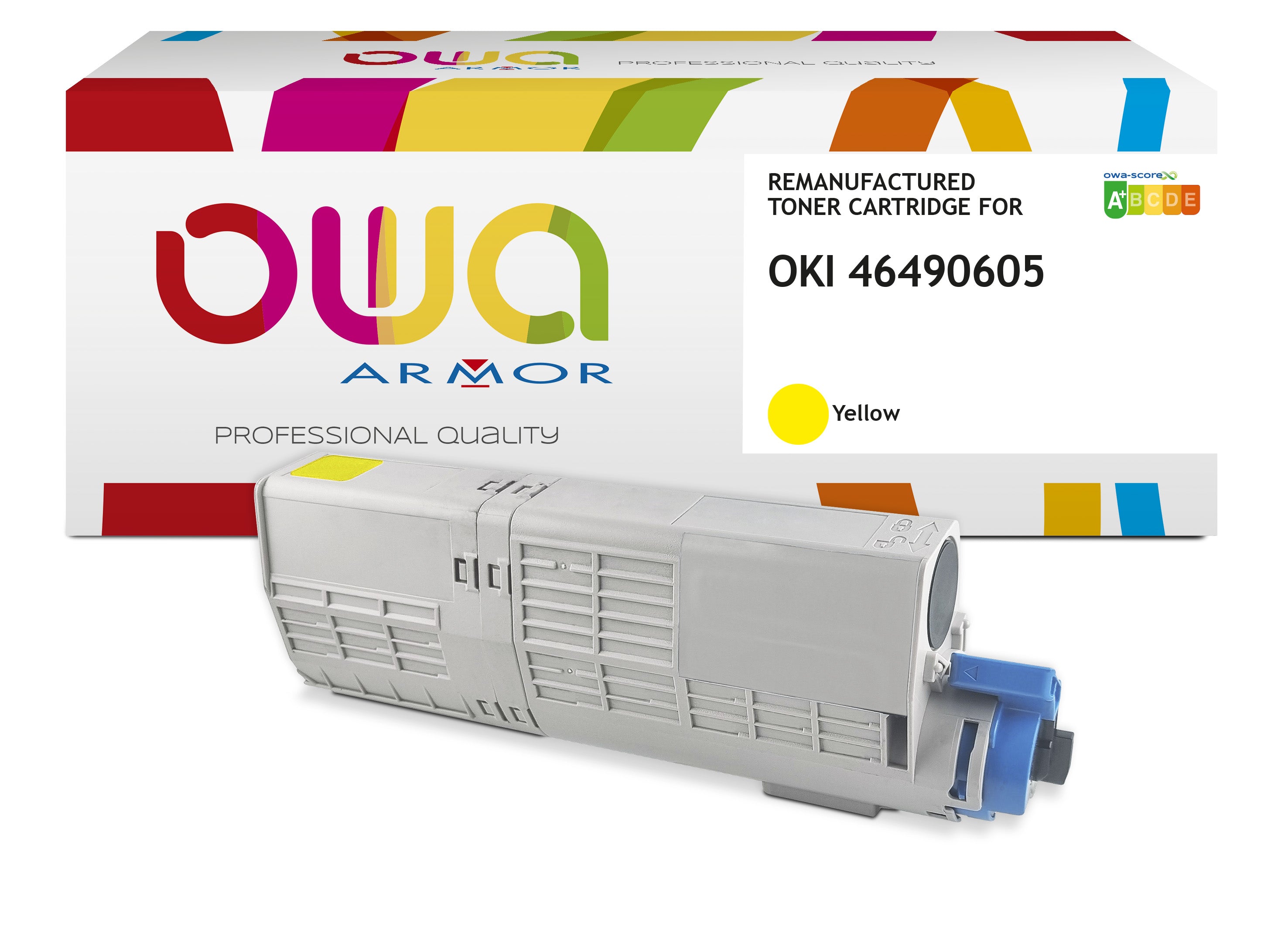 Oki Oki C532 - Remanufactured Toner Owa - High Capacity - Yellow