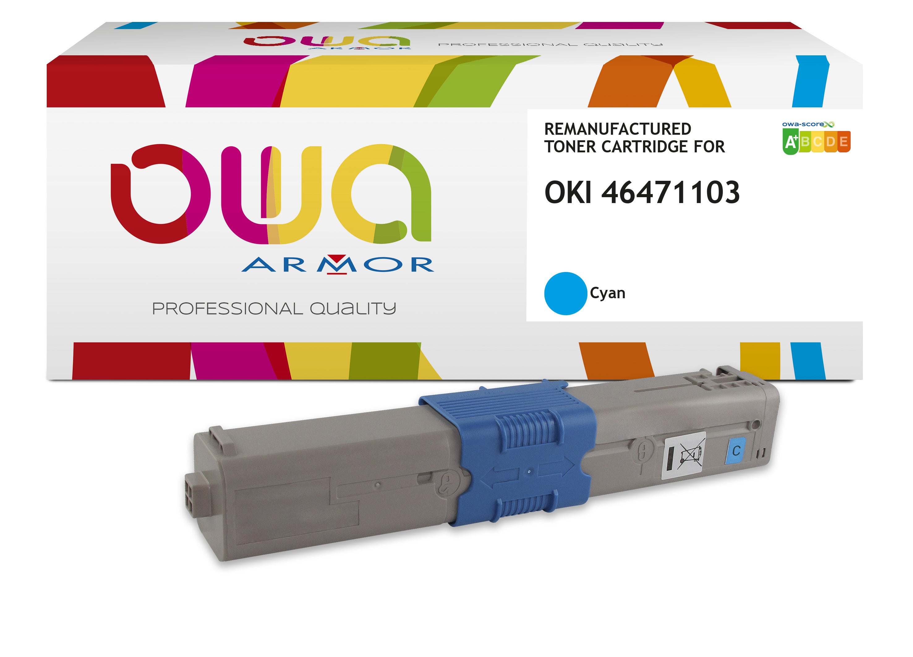 Oki Oki C823 - Remanufactured Toner Owa - Cyan