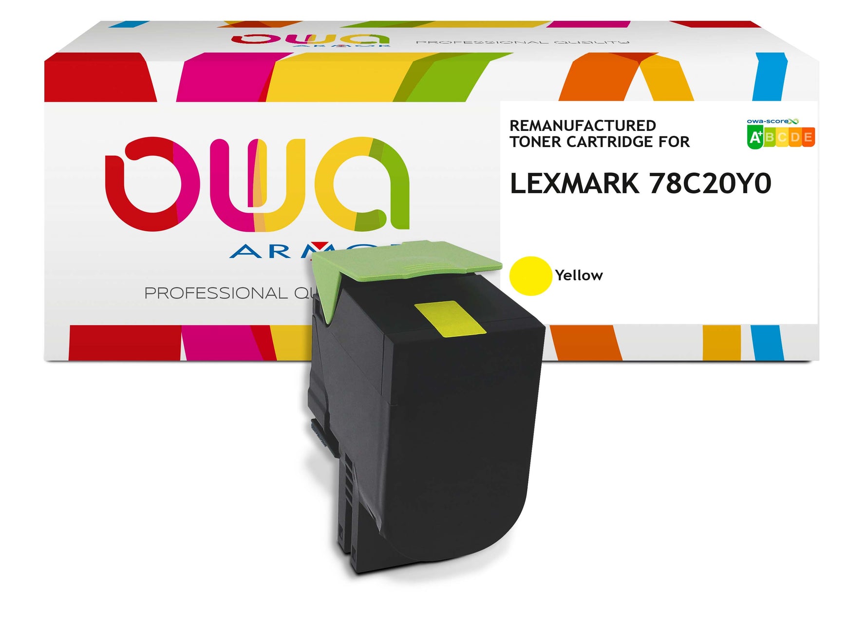 Lexmark Lexmark Cs421 - Remanufactured Toner Owa - Yellow