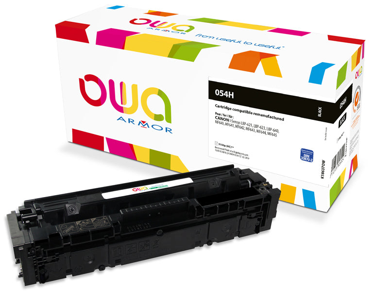 Canon Canon 054H - Remanufactured Toner Owa - High Capacity - Black