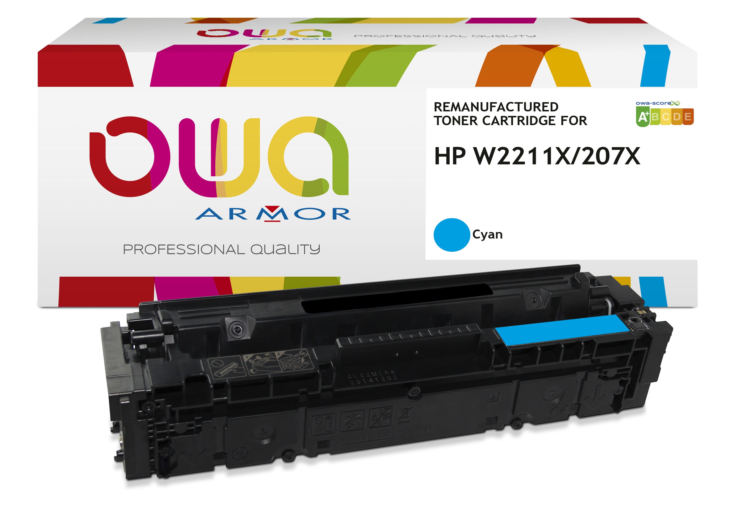 Hp Hp W2211x Without Toner Management - Remanufactured Toner Owa - High Capacity - Cyan