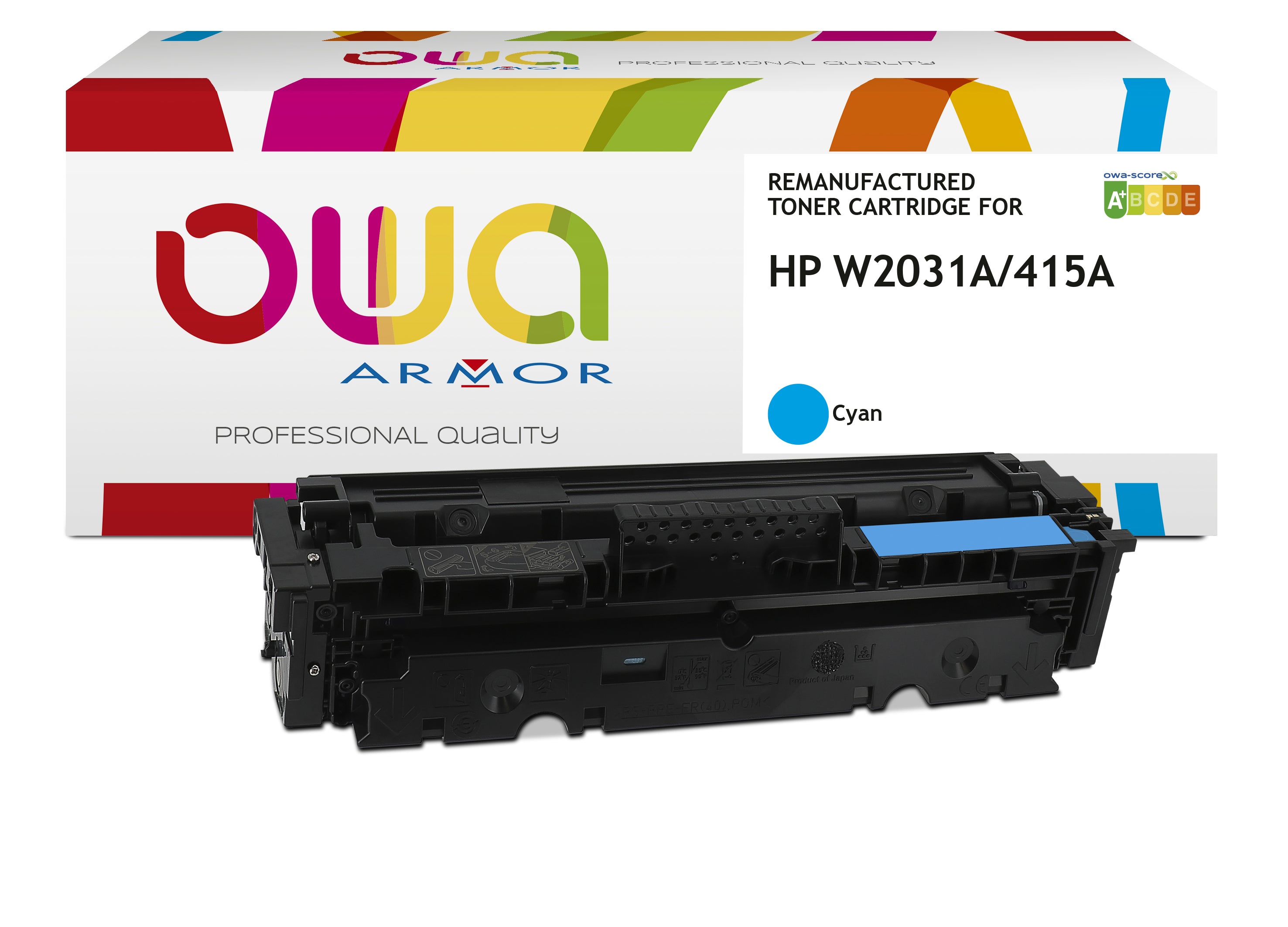 Hp Hp 415A With Toner Management - Remanufactured Toner Owa - Cyan