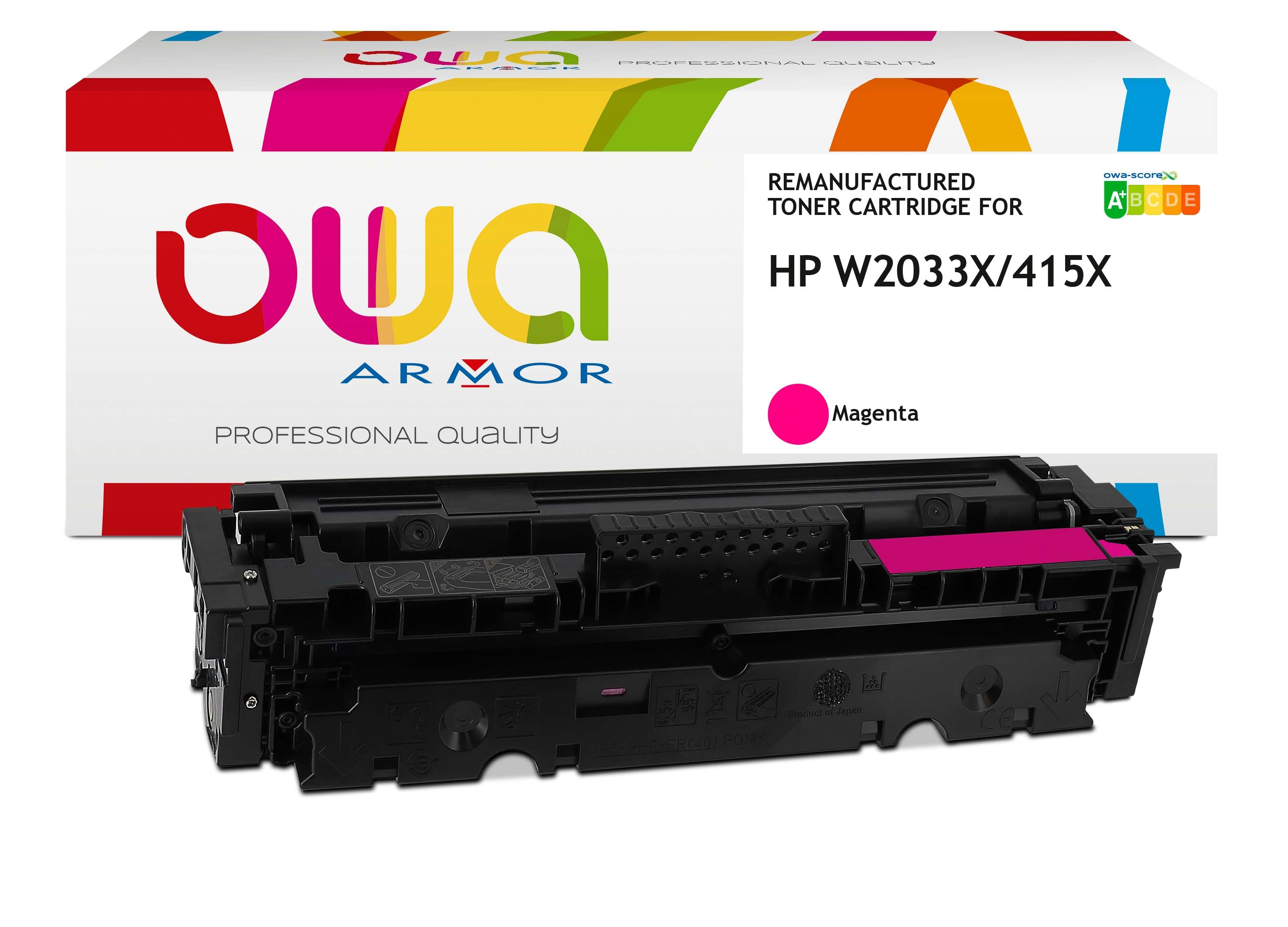 Hp Hp W2033x With Toner Management - Remanufactured Toner Owa - High Capacity - Magenta