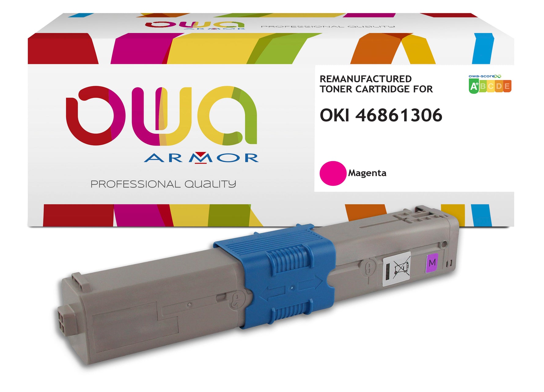 Oki Oki 46861306 - Remanufactured Toner Owa - High Capacity - Magenta