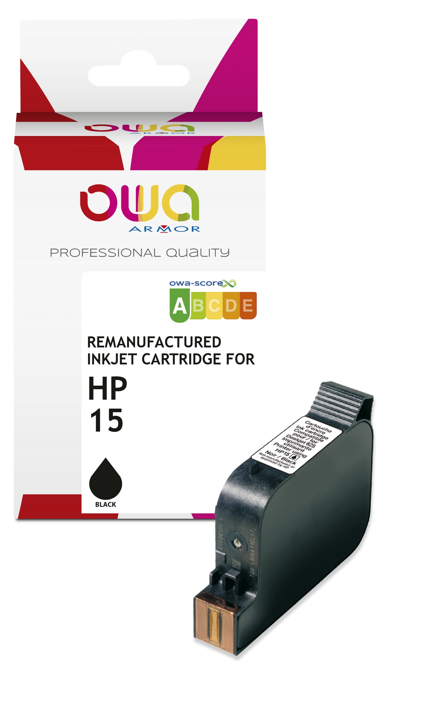 Hp Hp 15 - Remanufactured Ink Cartridge Owa - Black