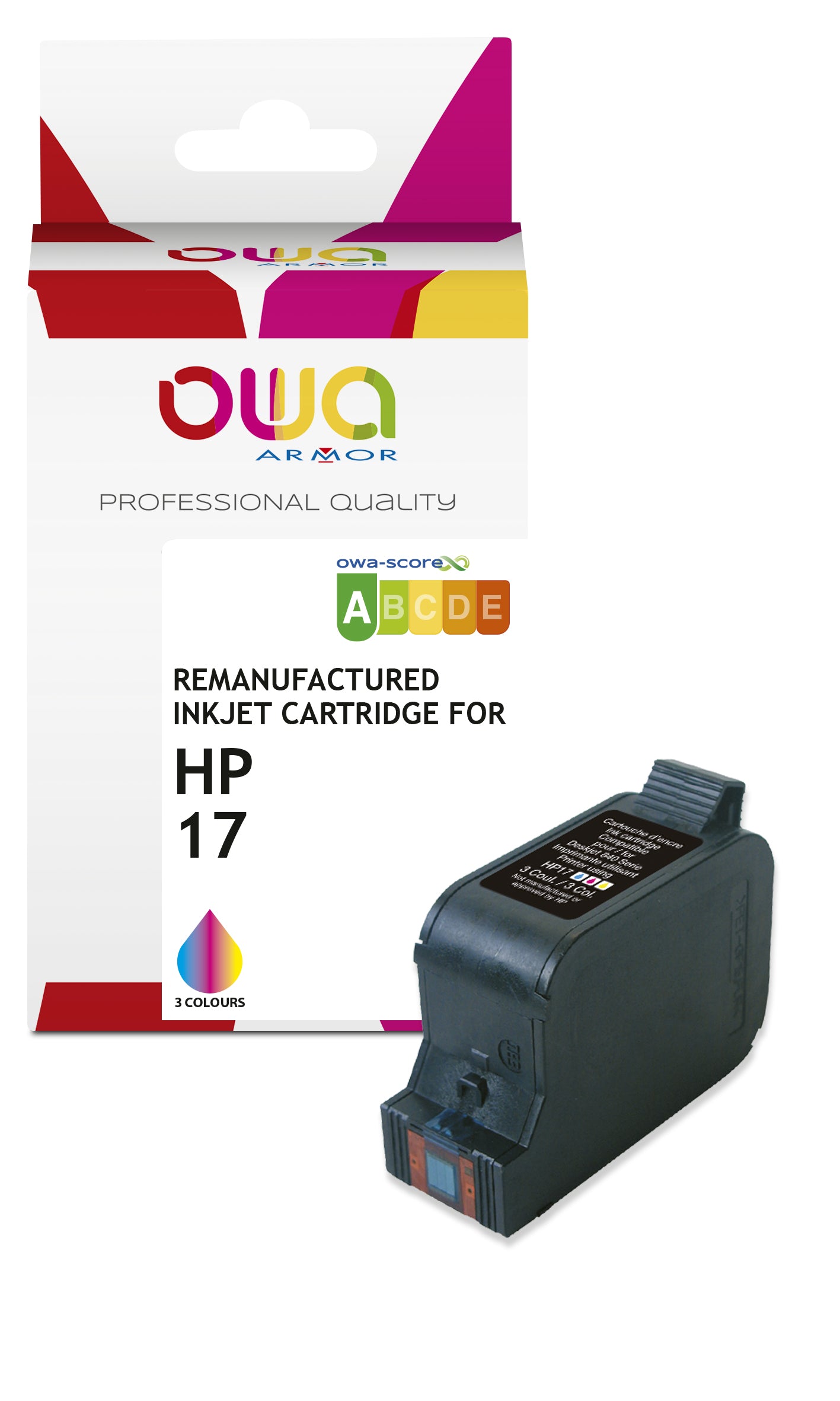 Hp Hp 17 - Remanufactured Ink Cartridge Owa - 3 Colours