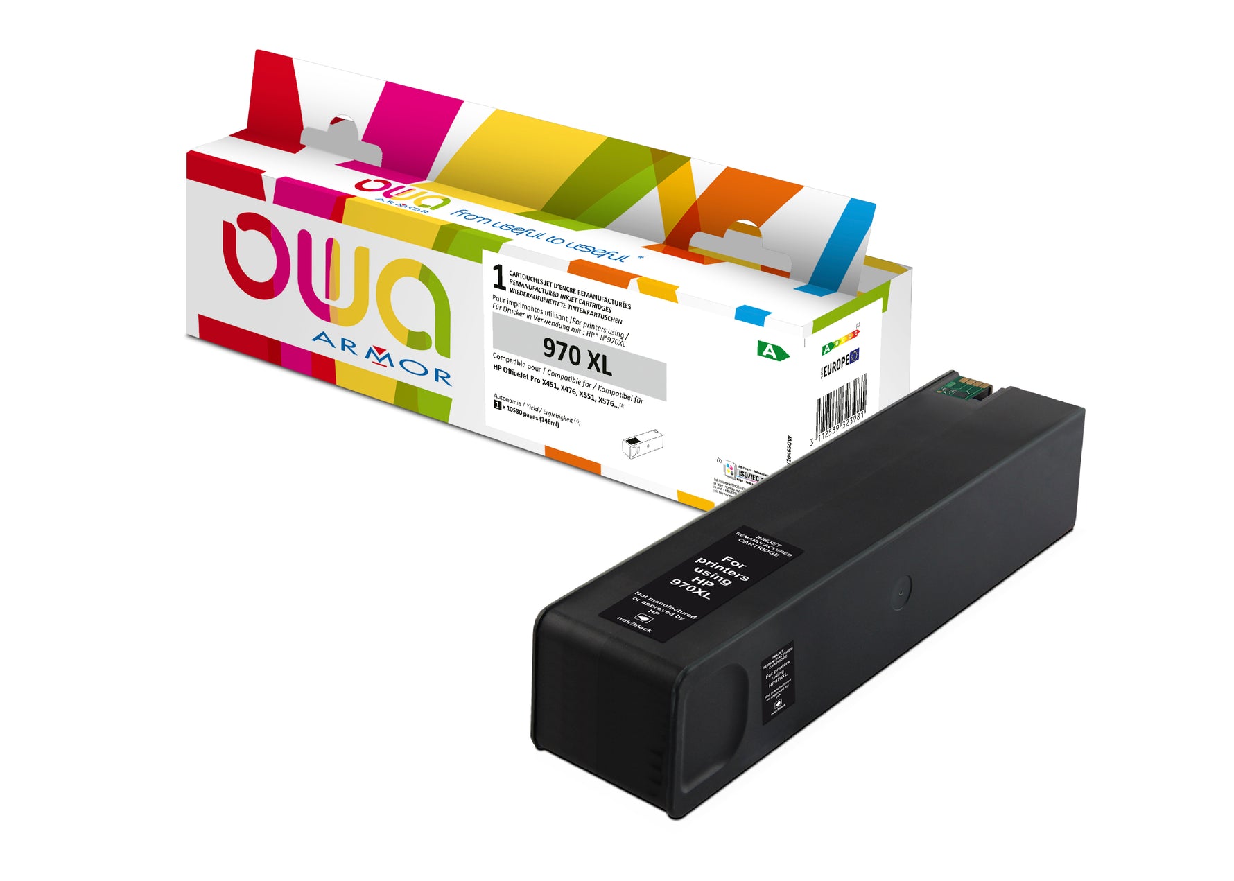 Hp Hp 970Xl - Remanufactured Ink Cartridge Owa - High Capacity - Black