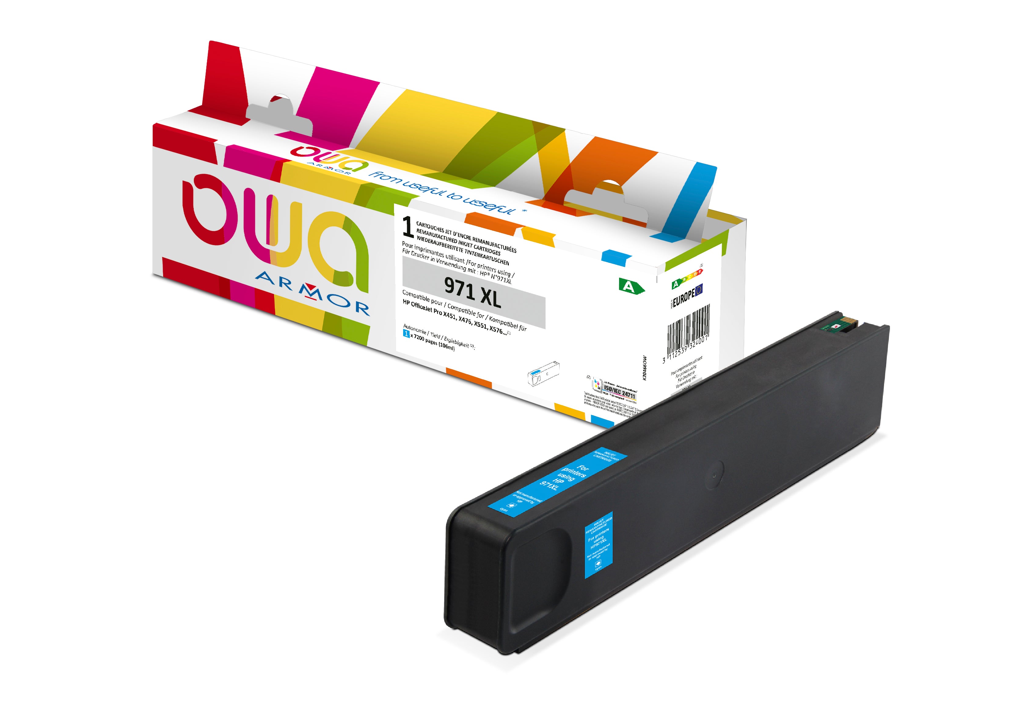 Hp Hp 971Xl - Remanufactured Ink Cartridge Owa - High Capacity - Cyan
