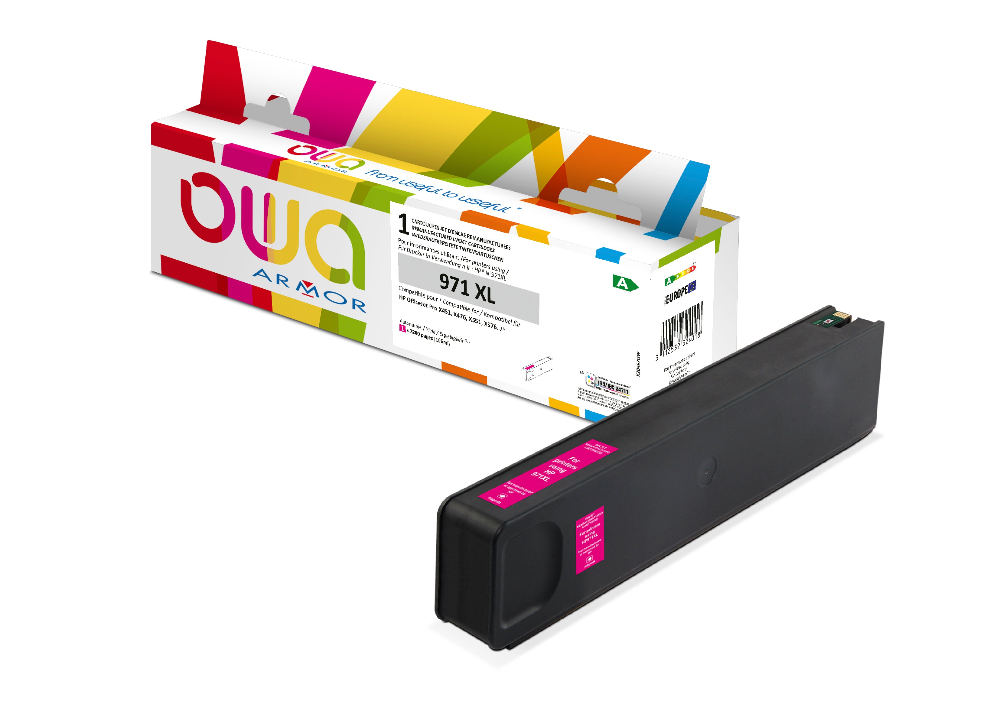 Hp Hp 971Xl - Remanufactured Ink Cartridge Owa - High Capacity - Magenta