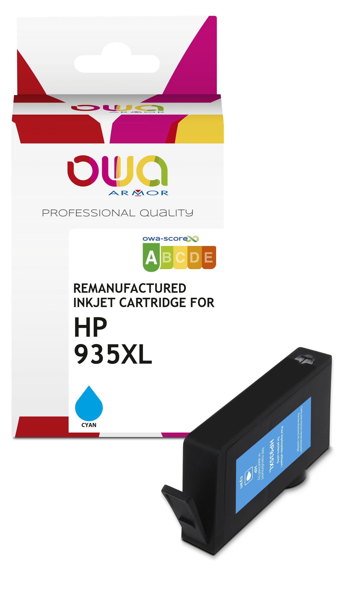 Hp Hp 935Xl C - Remanufactured Ink Cartridge Owa - High Capacity - Cyan