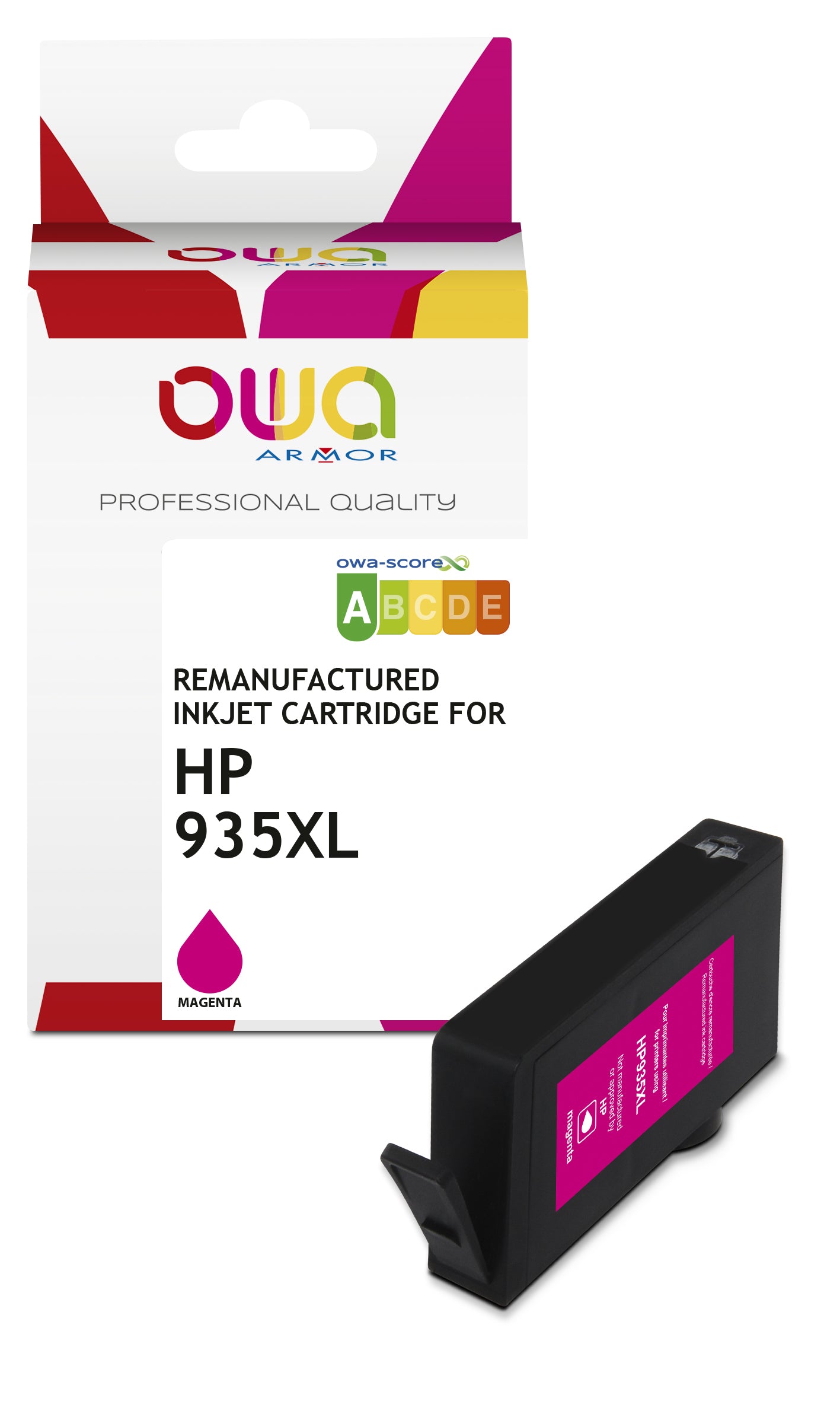 Hp Hp 935Xl M - Remanufactured Ink Cartridge Owa - High Capacity - Magenta