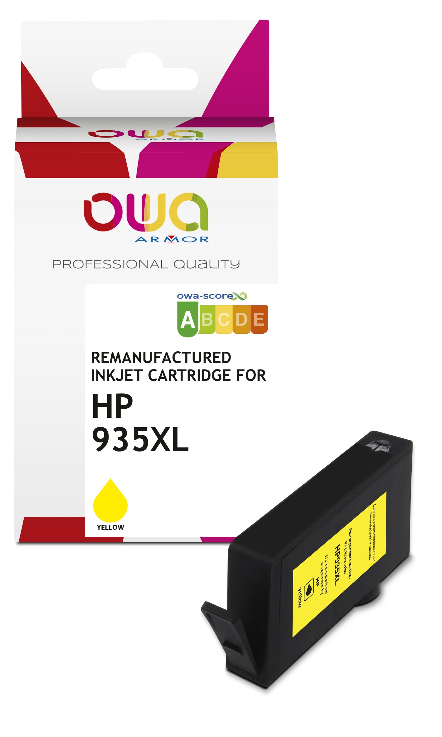 Hp Hp 935Xl Y - Remanufactured Ink Cartridge Owa - High Capacity - Yellow