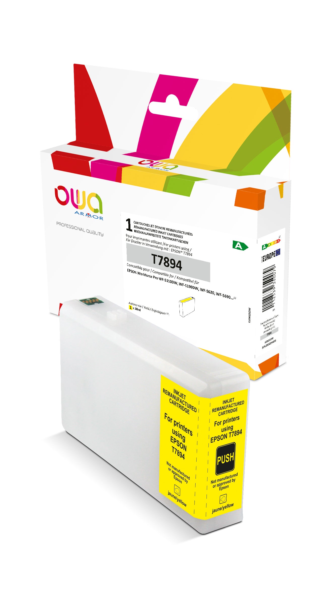 Epson Epson T789 - Remanufactured Ink Cartridge Owa - High Capacity - Yellow