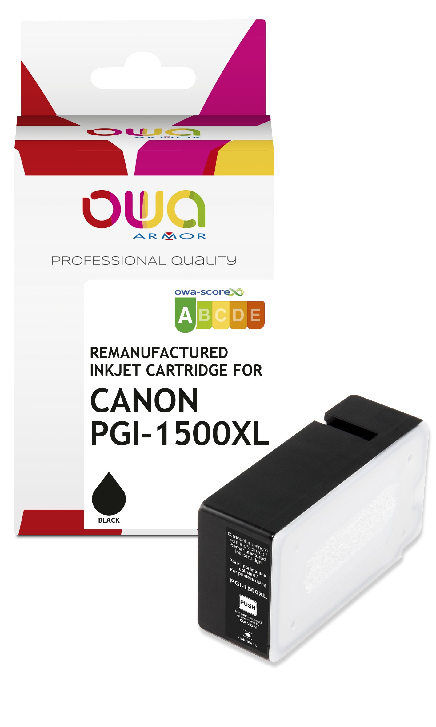 Canon Canon Pgi-1500Xl - Remanufactured Ink Cartridge Owa - High Capacity - Black
