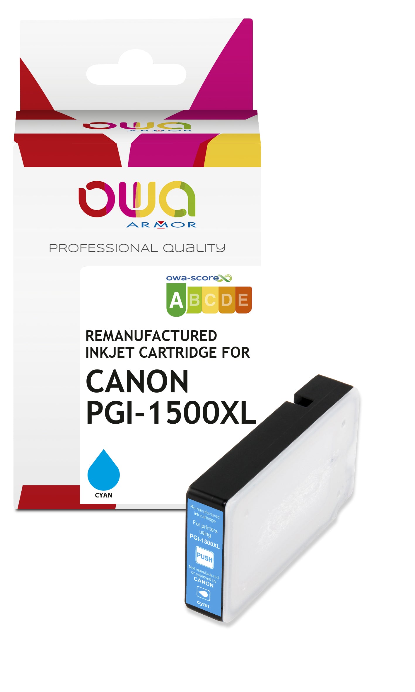 Canon Canon Pgi-1500Xl - Remanufactured Ink Cartridge Owa - High Capacity - Cyan