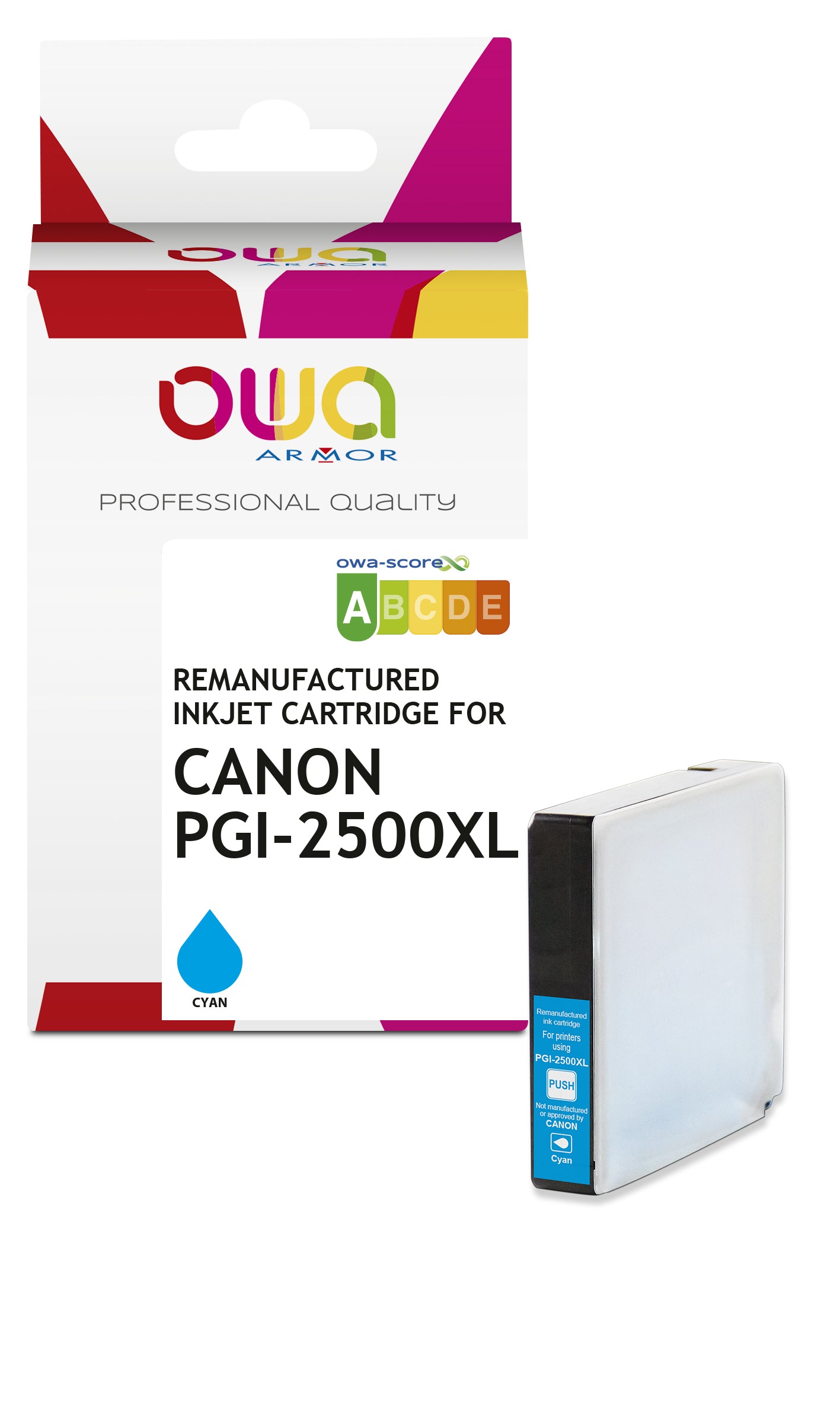 Canon Canon Pgi-2500Xl - Remanufactured Ink Cartridge Owa - High Capacity - Cyan