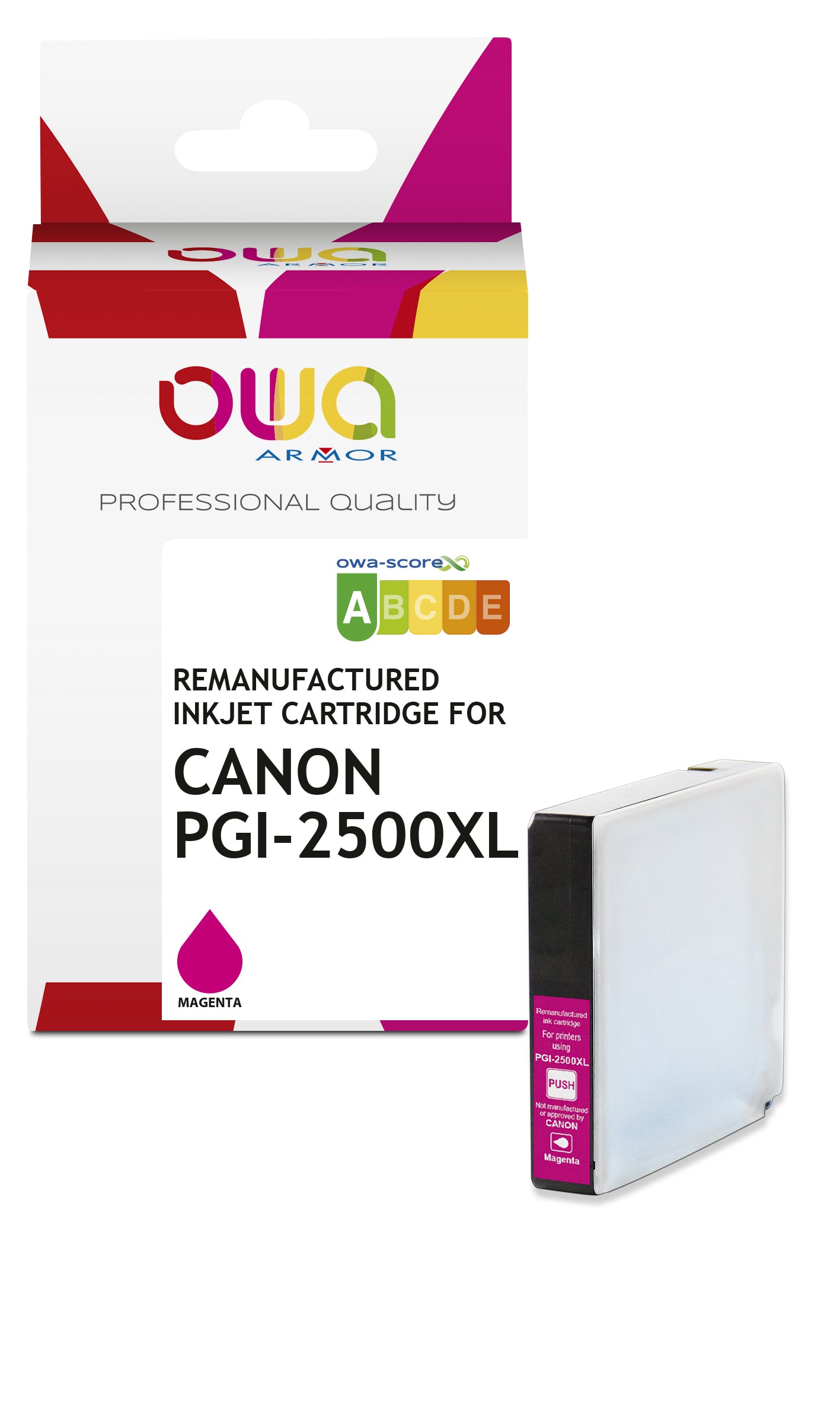 Canon Canon Pgi-2500Xl - Remanufactured Ink Cartridge Owa - High Capacity - Magenta