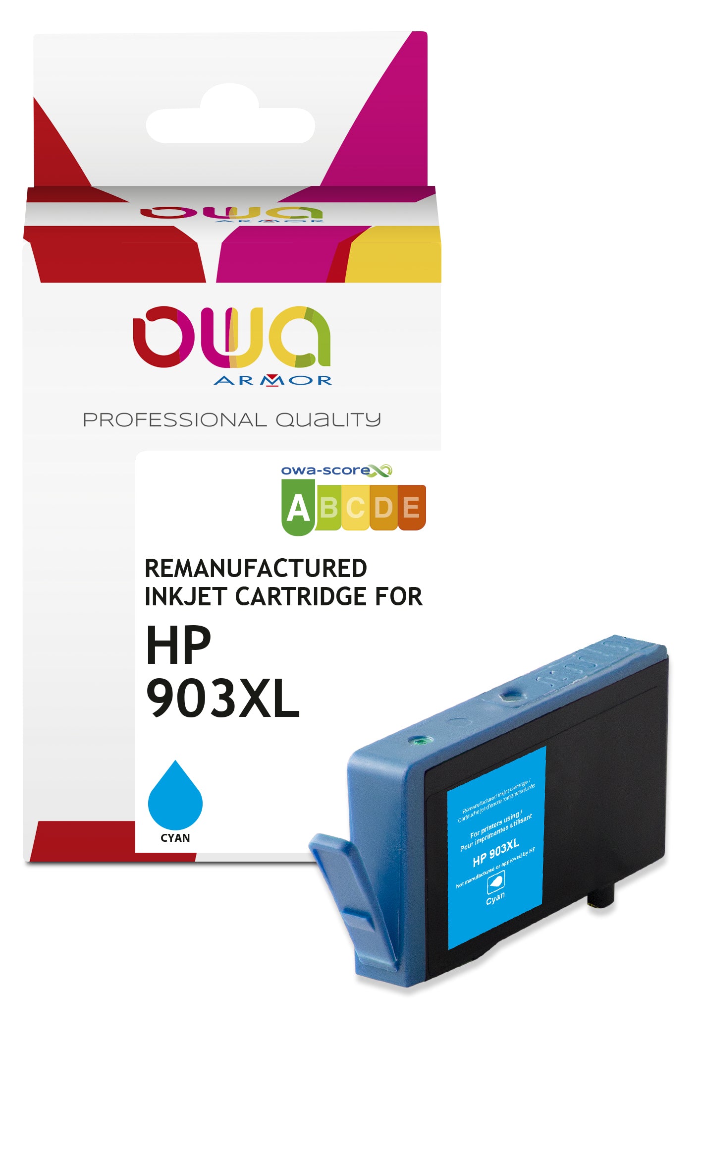 Hp Hp 903Xl - Remanufactured Ink Cartridge Owa - High Capacity - Cyan