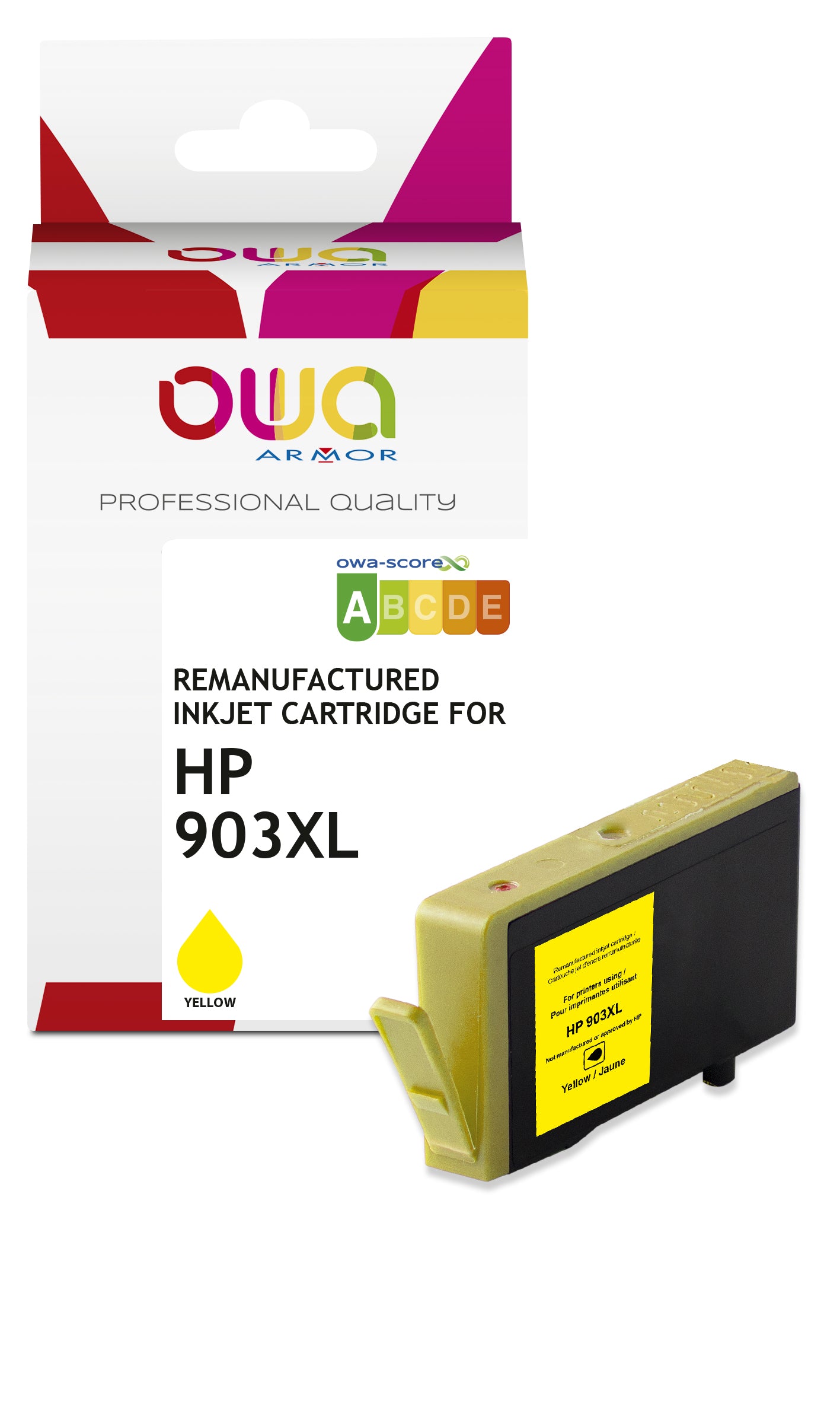 Hp Hp 903Xl - Remanufactured Ink Cartridge Owa - High Capacity - Yellow