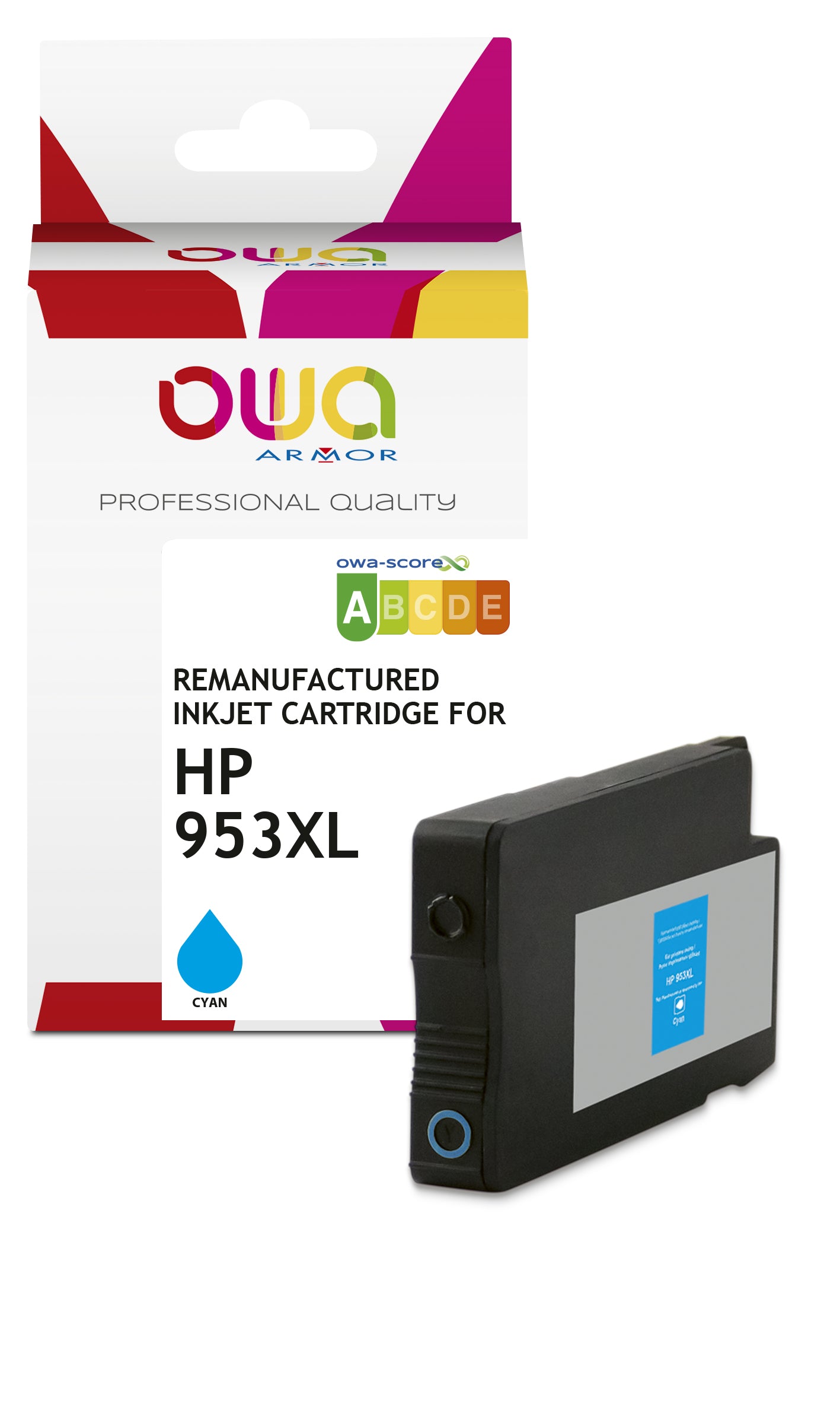 Hp Hp 953Xl - Remanufactured Ink Cartridge Owa - High Capacity - Cyan