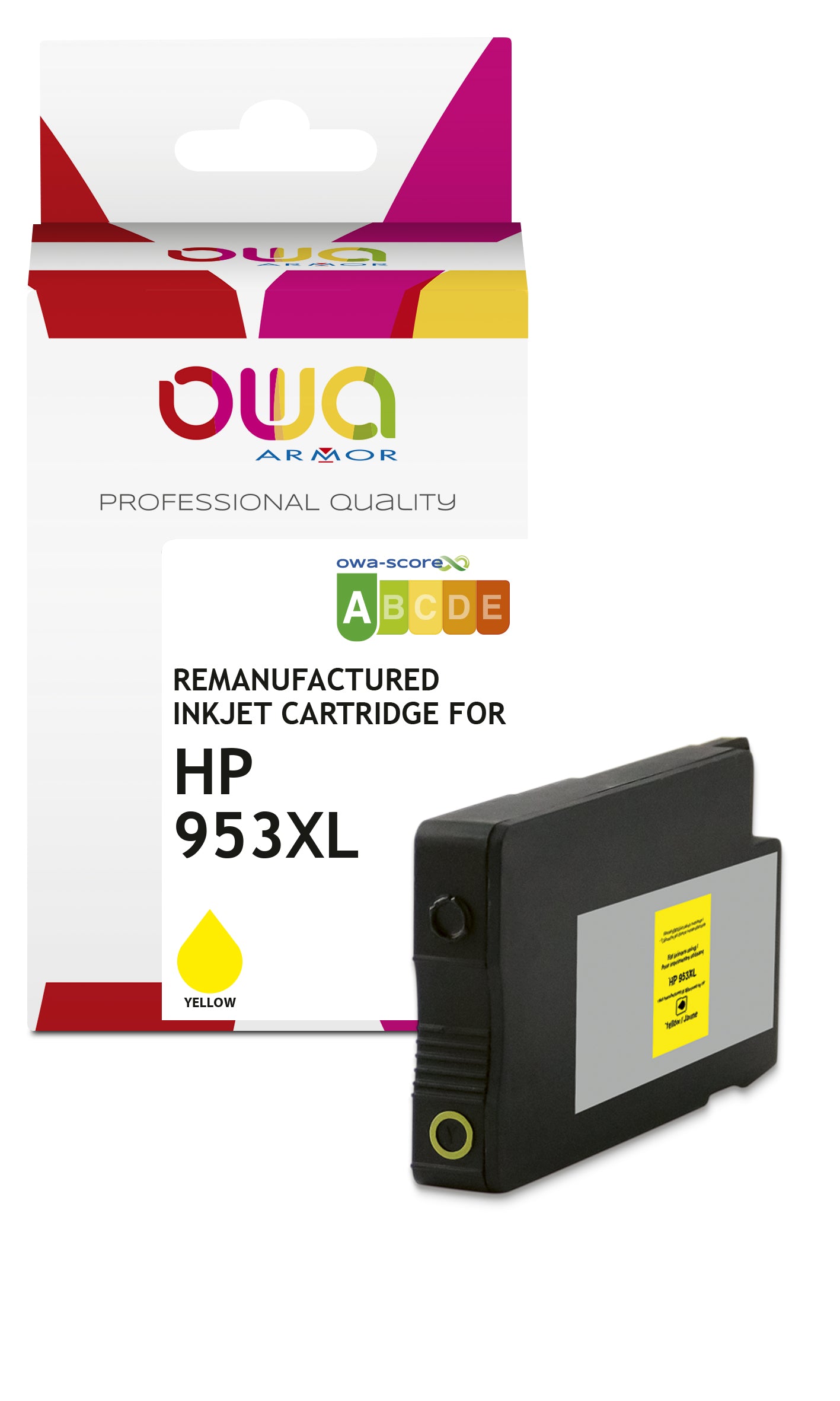 Hp Hp 953Xl - Remanufactured Ink Cartridge Owa - High Capacity - Yellow