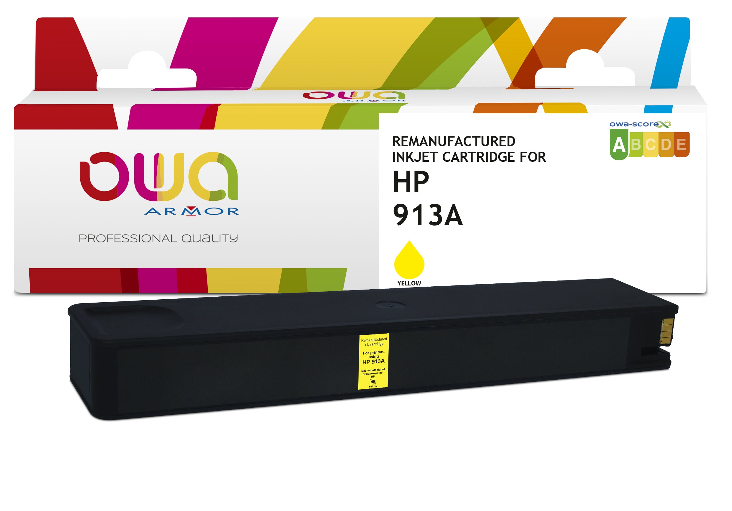 Hp Hp 913A - Remanufactured Ink Cartridge Owa - Yellow