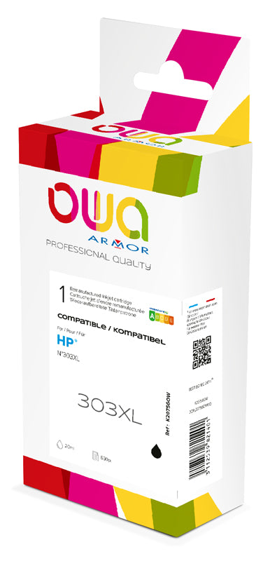 Hp Hp 303Xl - Remanufactured Ink Cartridge Owa - High Capacity - Black