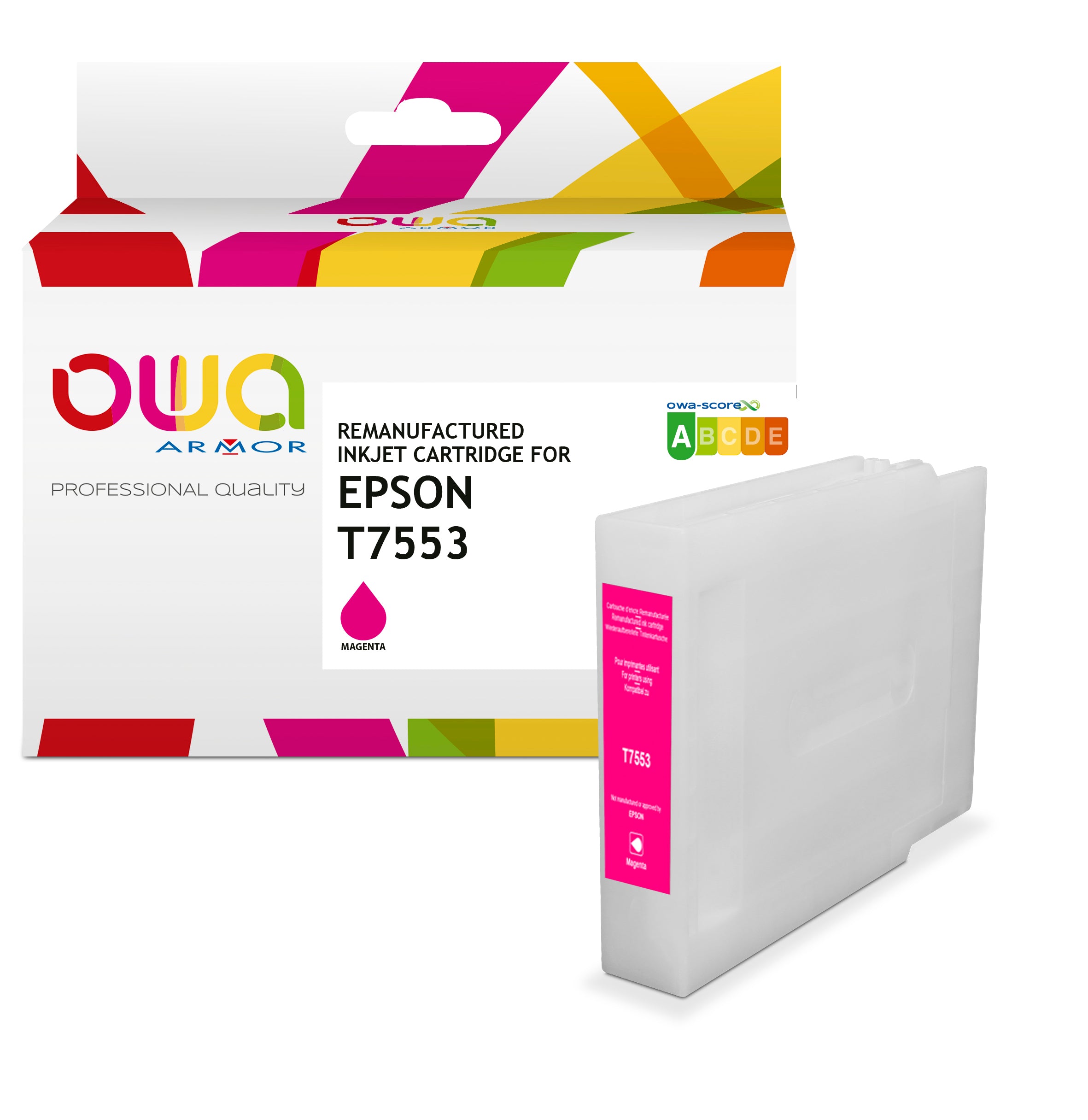 Epson Epson T7553 - Remanufactured Ink Cartridge Owa - High Capacity - Magenta