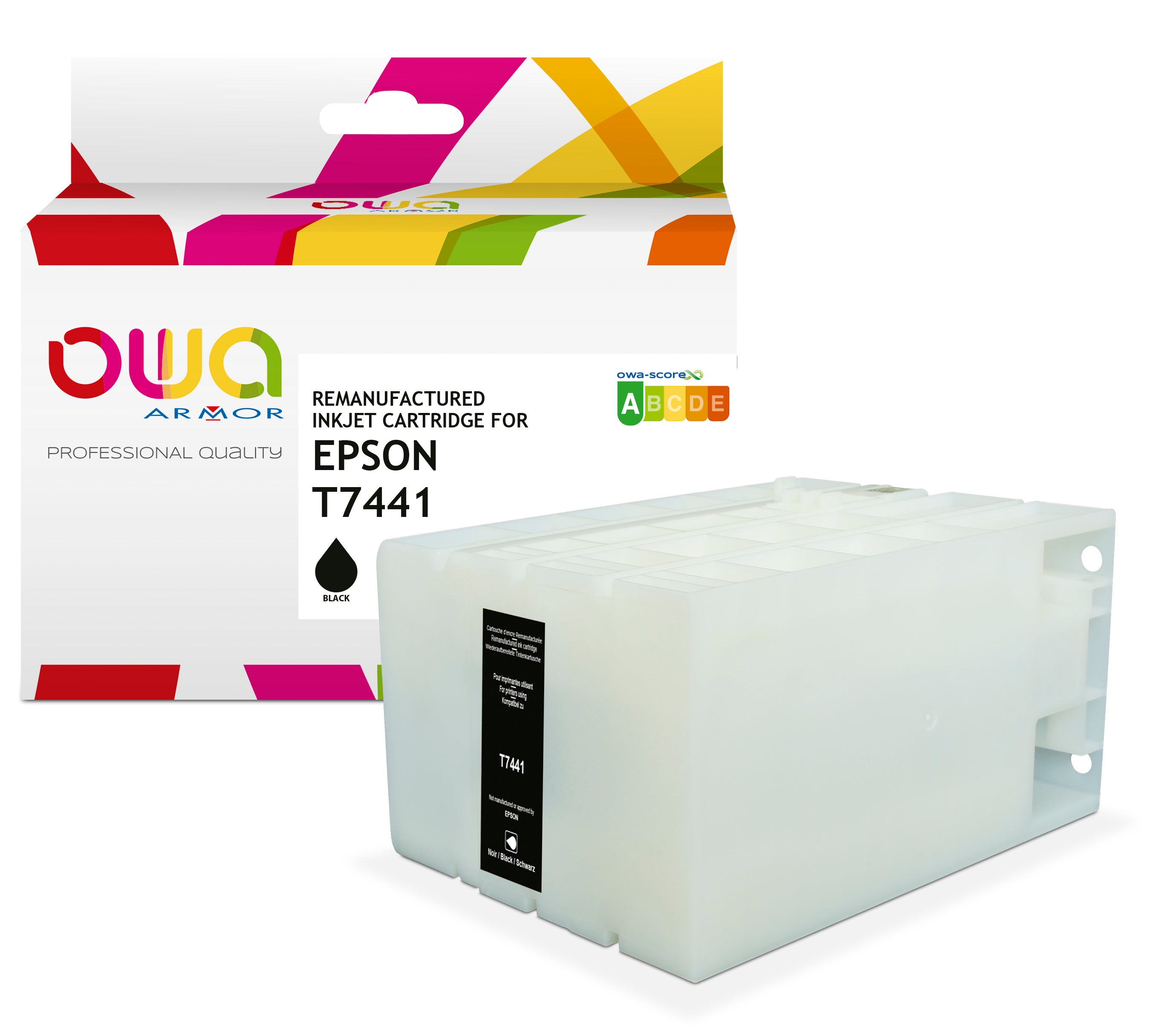 Epson Epson T7441 - Remanufactured Ink Cartridge Owa - Black